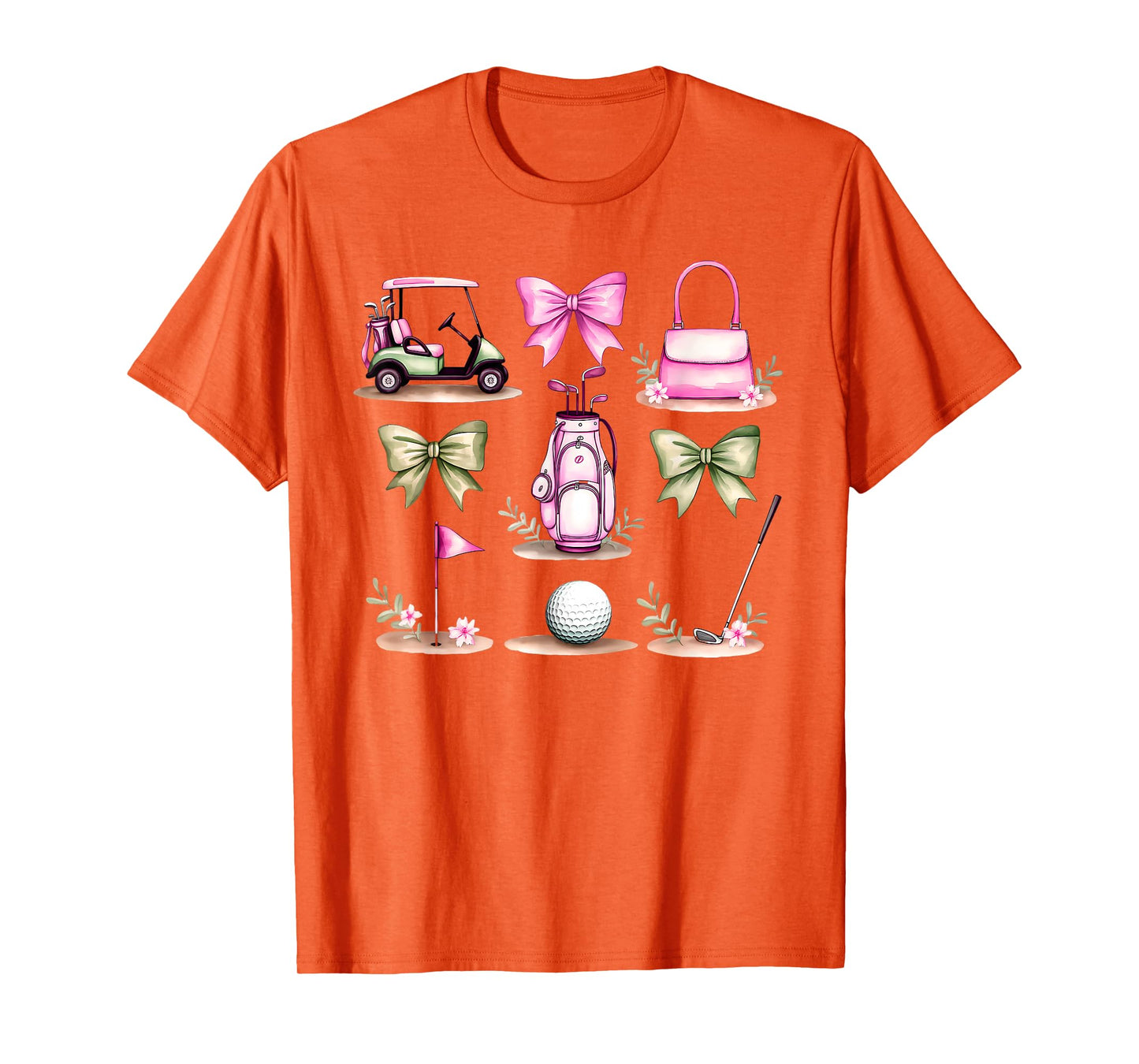 Golf Mom Coquette Bow Golfer Golf Lovers Golf Player Mom T-Shirt