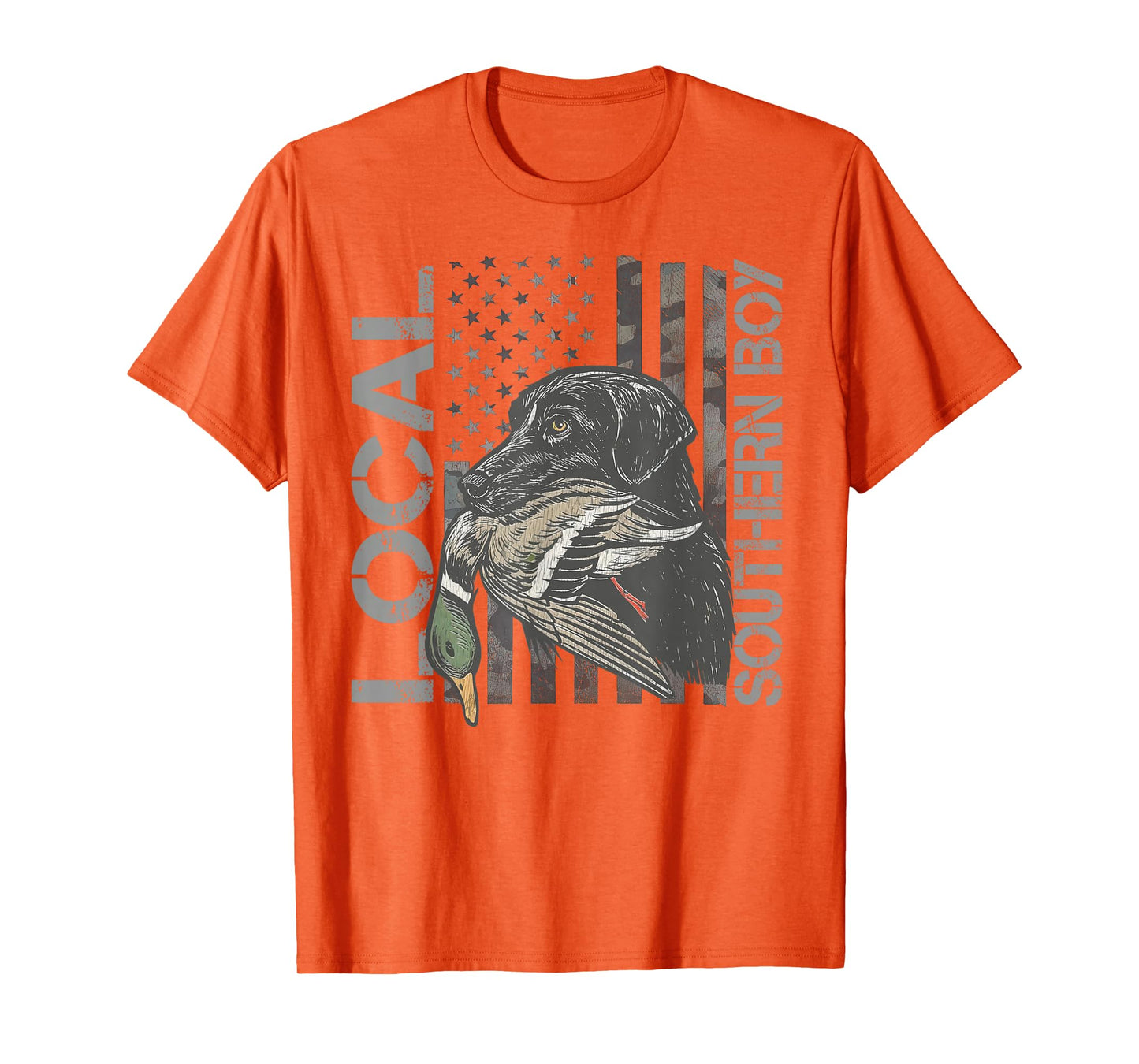 Local Southern Boy Duck Hunting Black Lab Outdoor Vintage T-Shirt