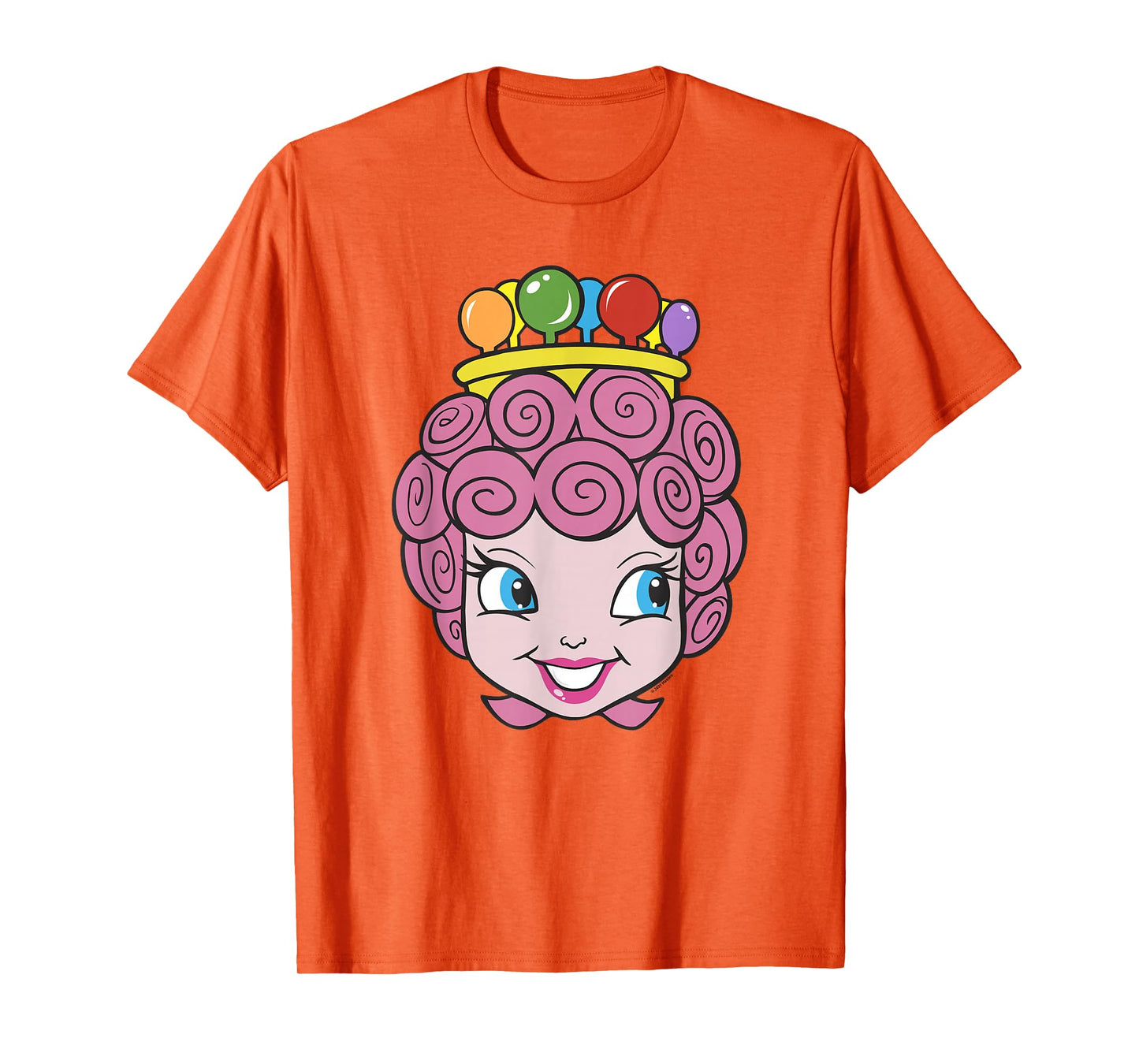 Candy Land Halloween Princess Lolly Big Face Portrait T-Shirt
