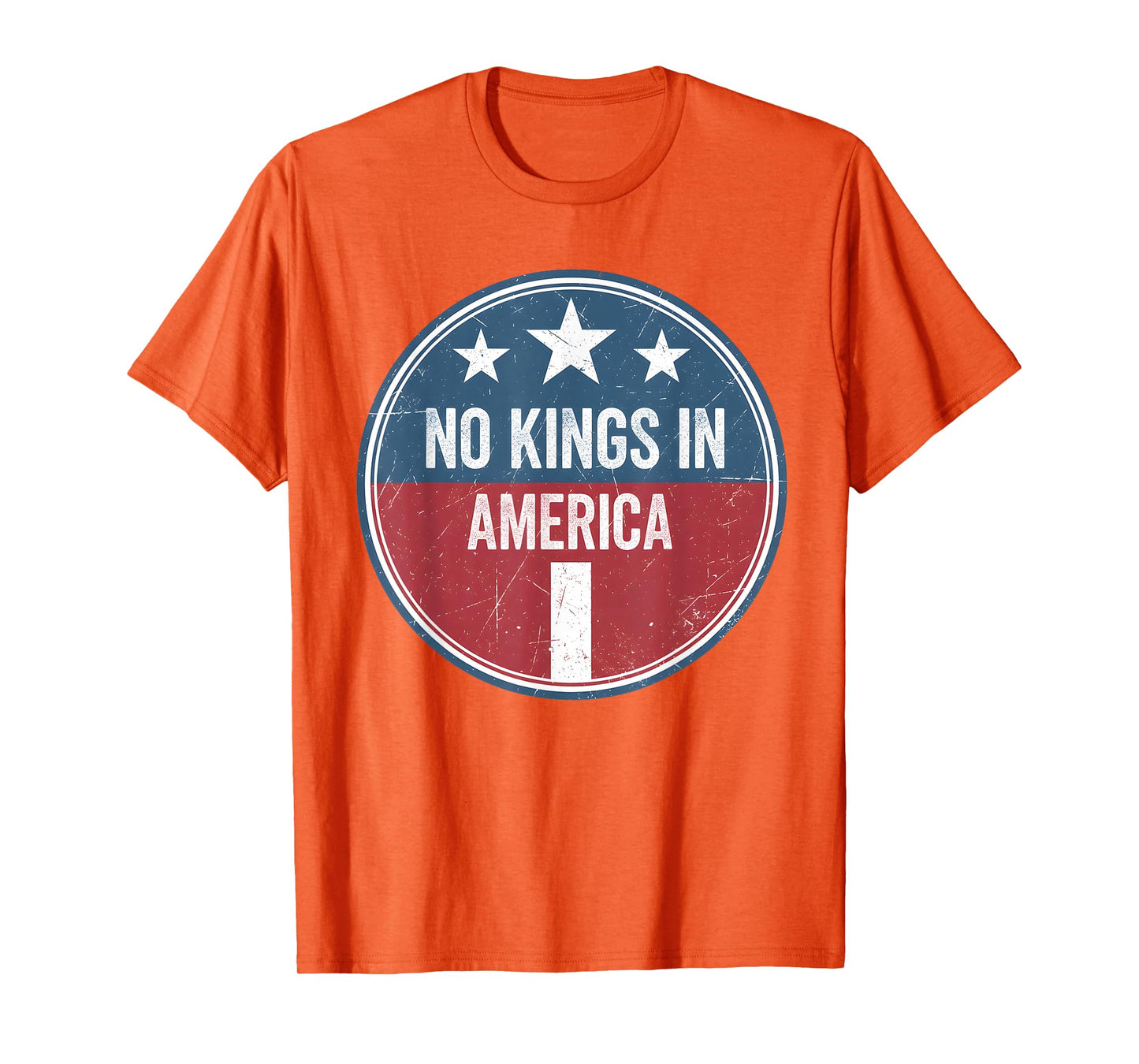 No Kings in America Vintage Patriotic No Kings Democracy T-Shirt