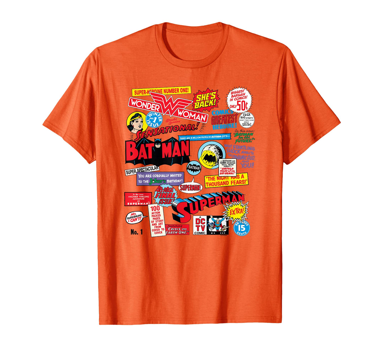 DC Comics Justice League Classic DC Universe Comics Quotes T-Shirt