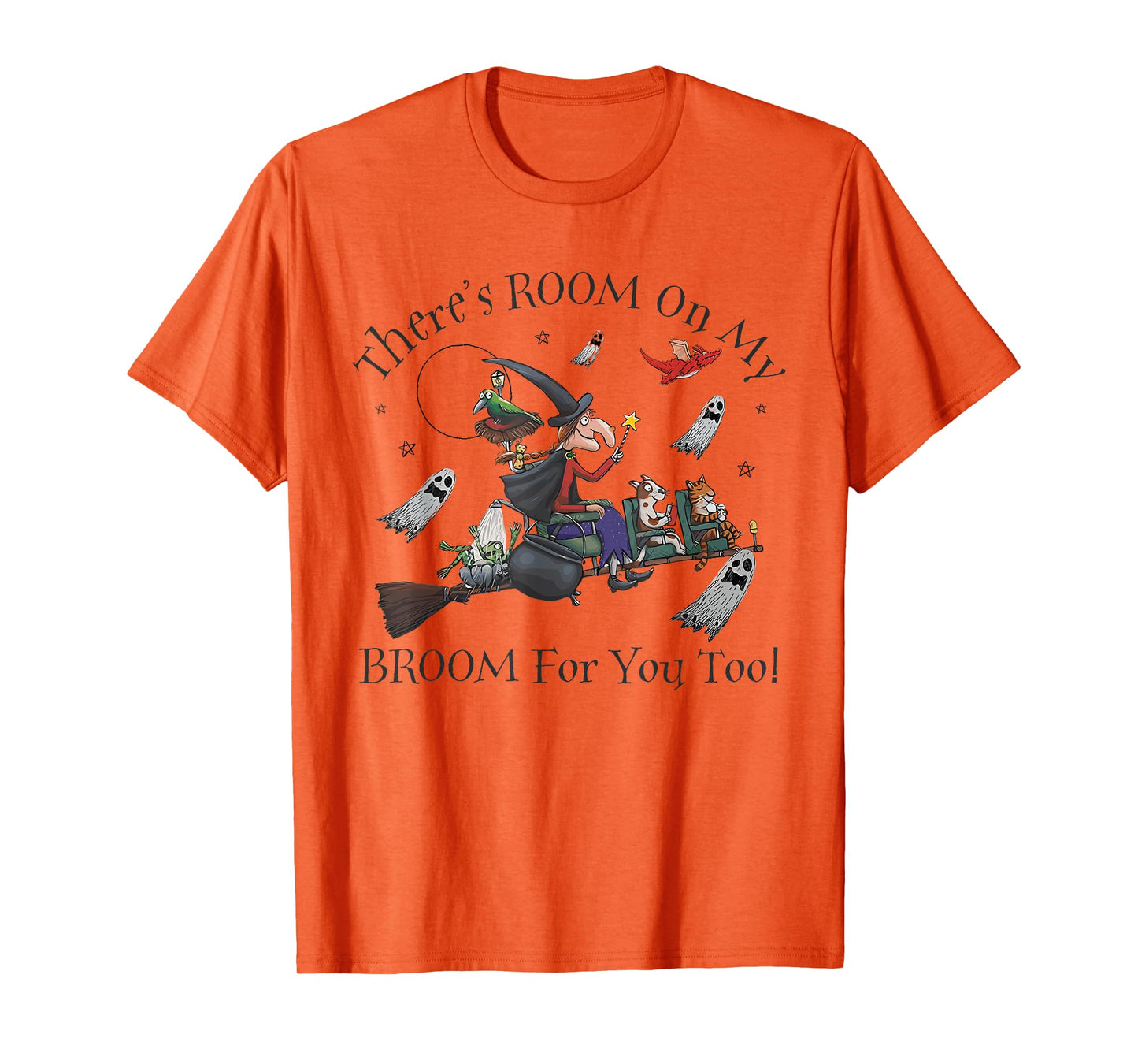 Halloween There's Room On My Broom For You Too Teacher T-Shirt