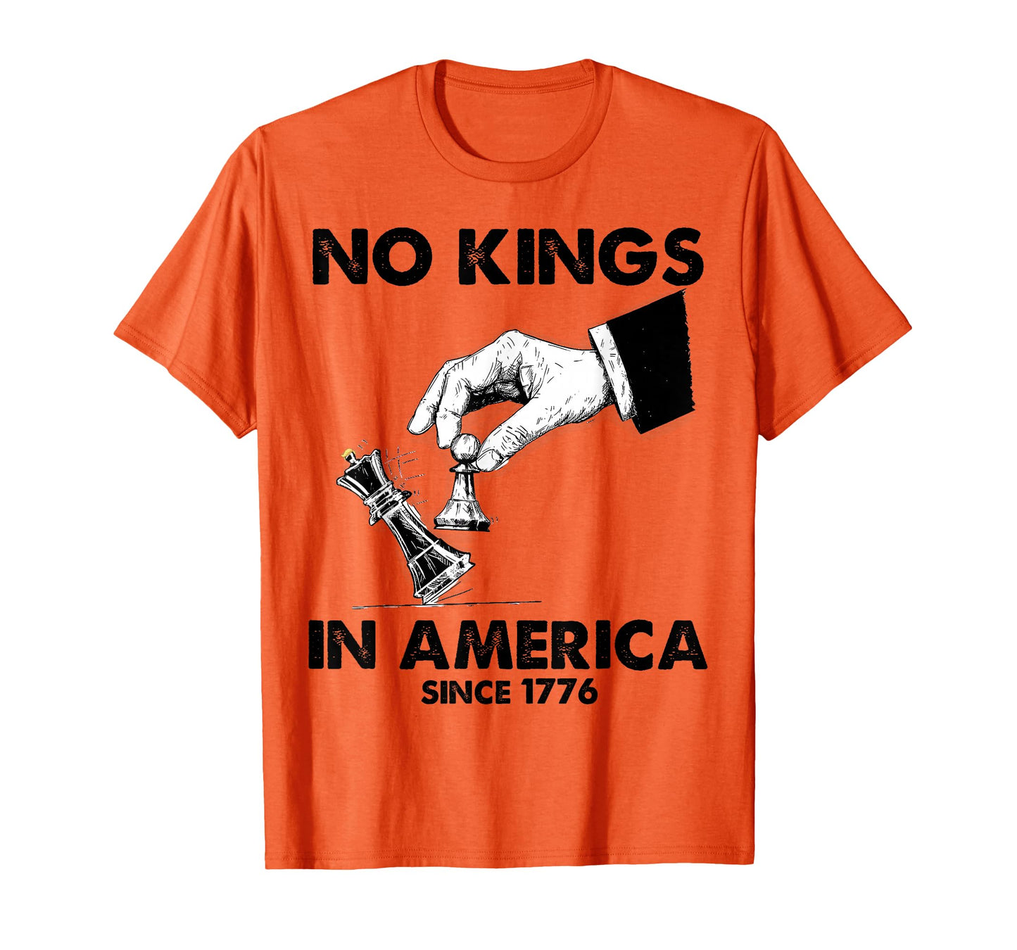 No Kings in America Protest Chess Since 1776 Chess Resist T-Shirt