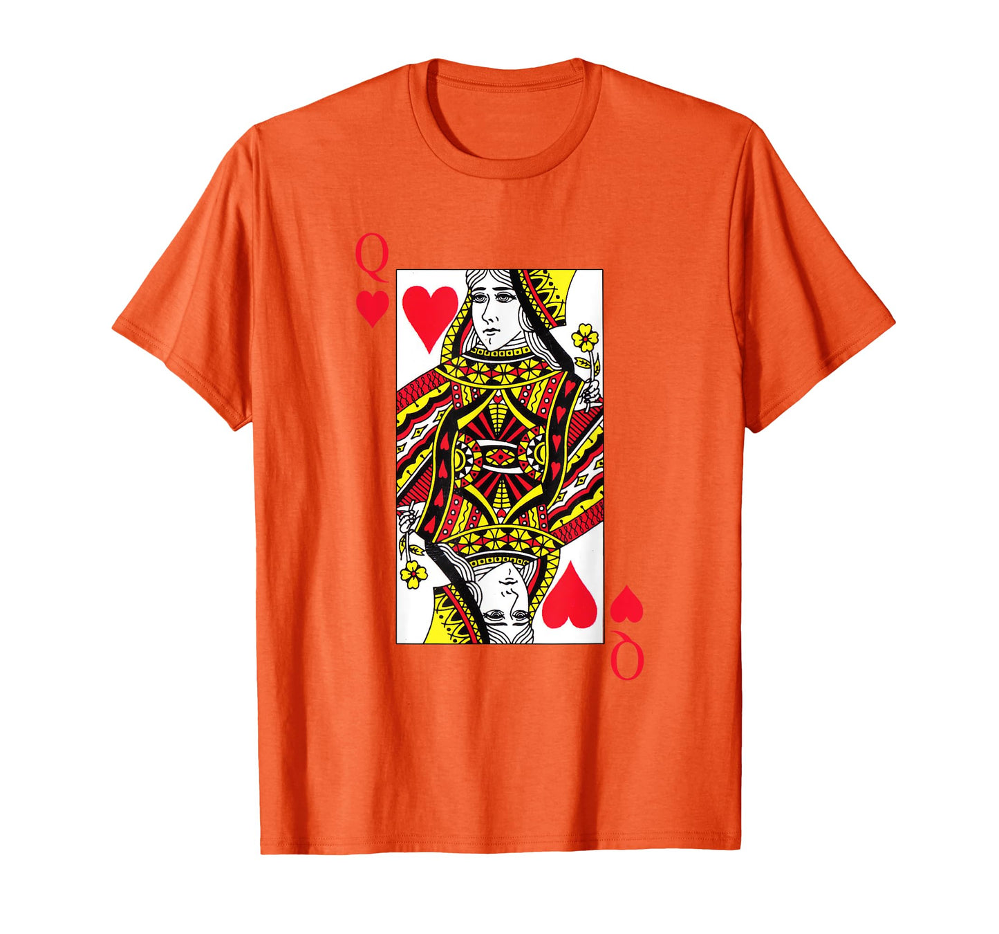 Queen Red Hearts Costume Blackjack Cards Poker 21 Q Tee T-Shirt