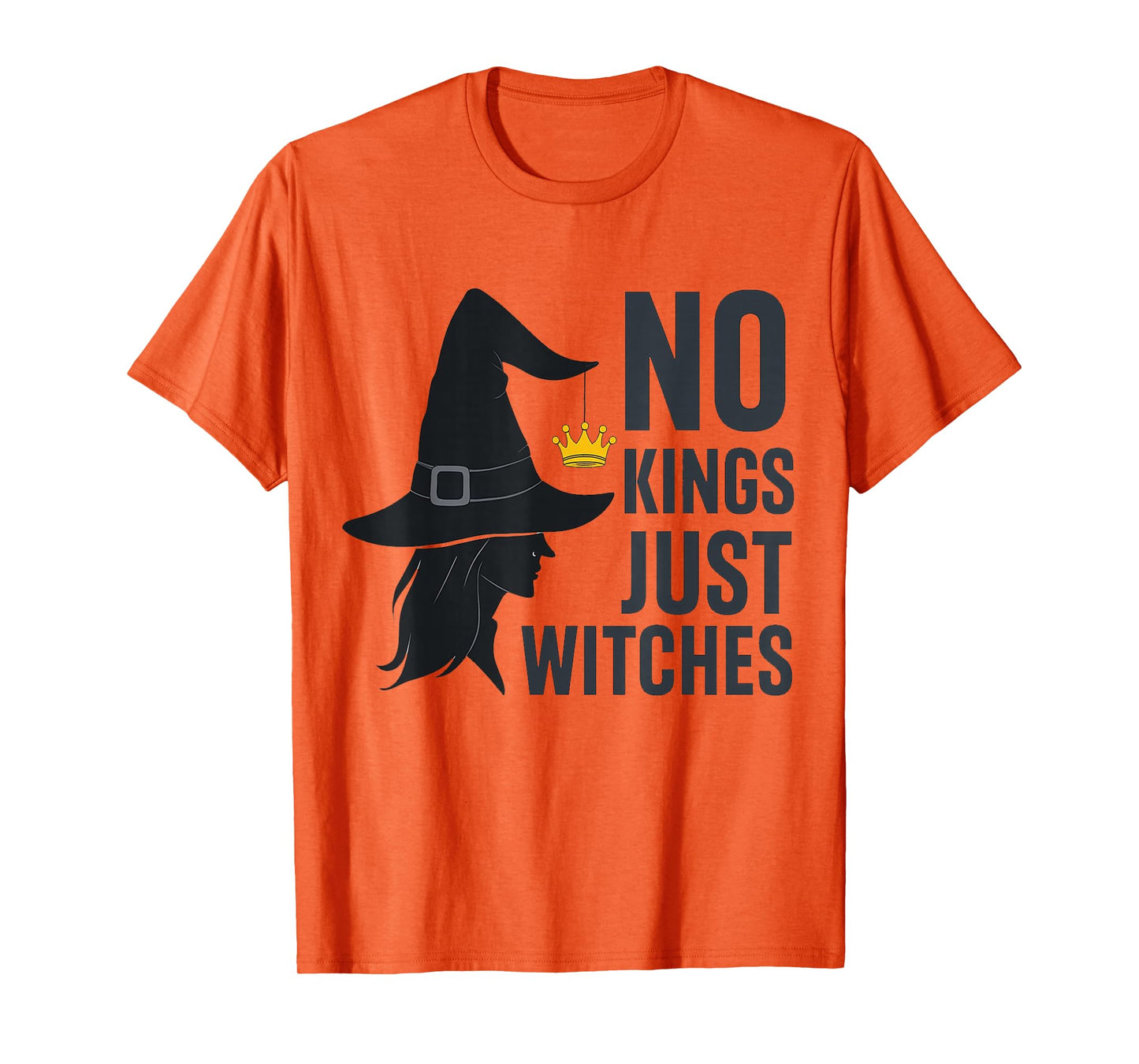 No Kings Just Witches Funny Witchcore Halloween Art T-Shirt