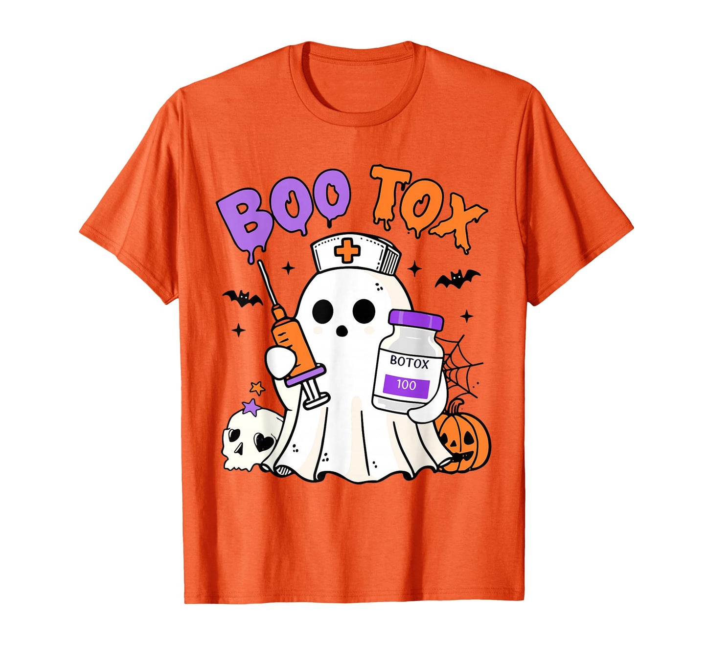 BOO Tox Nurse Ghost Filler Botox Halloween Aesthetic Nurse T-Shirt