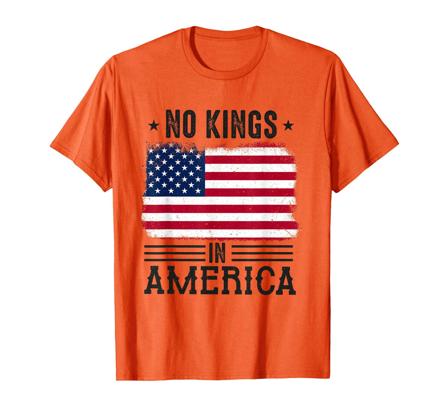 No Kings in America flag Protest Save Democracy T-Shirt