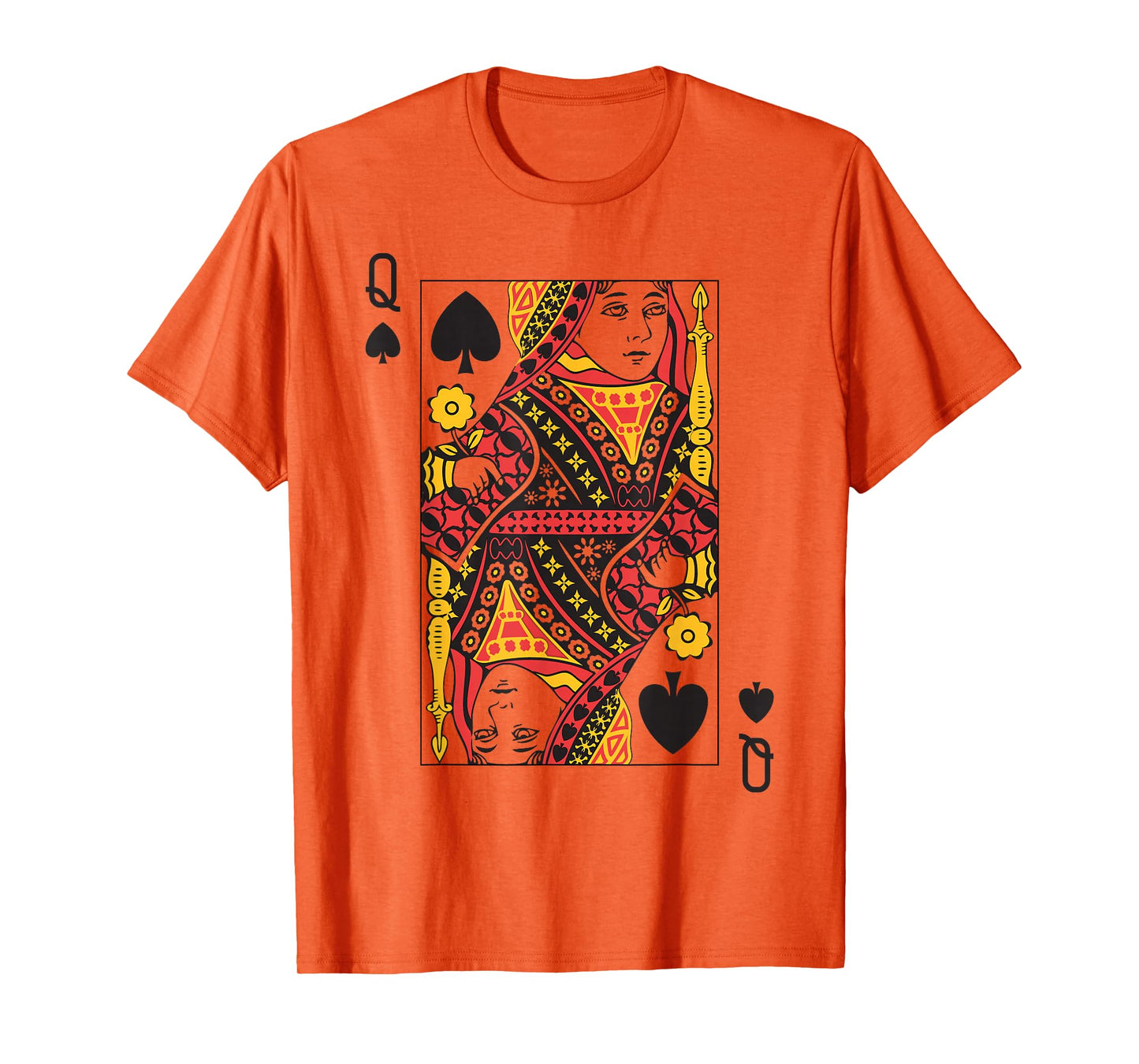 Queen of Spades | Royal Flush Group Costume Playing Card T-Shirt