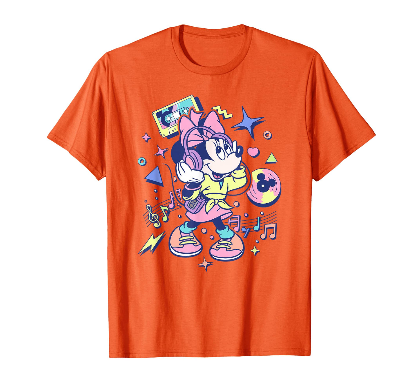 Disney Minnie Mouse 90's Memphis Style Old School T-Shirt