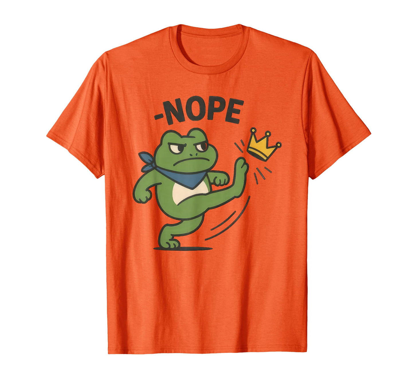White Portland Frog Tee No Kings Shirt Men Women No Kings T-Shirt