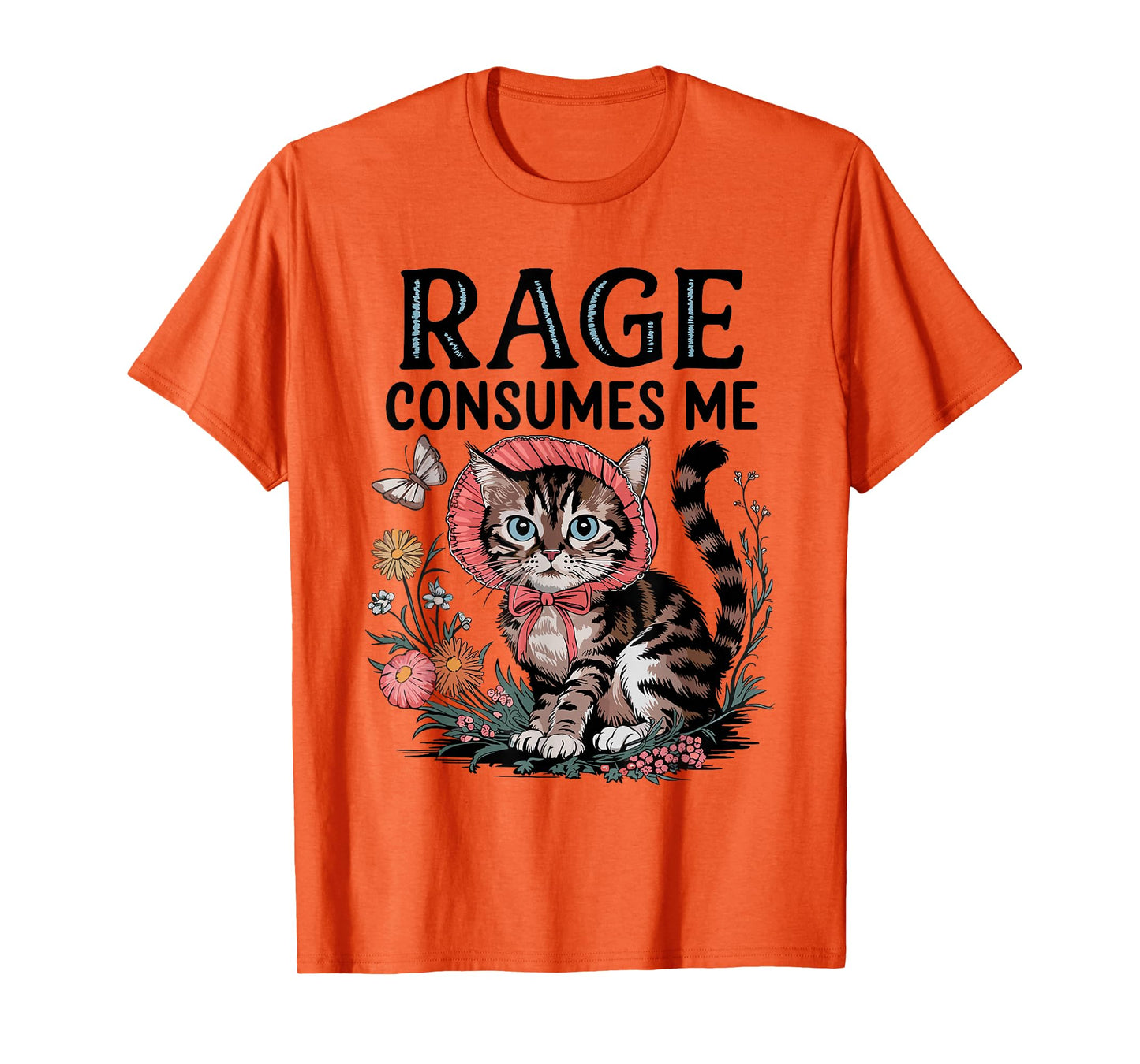 Rage Consumes Me Funny Cat Meme T-Shirt