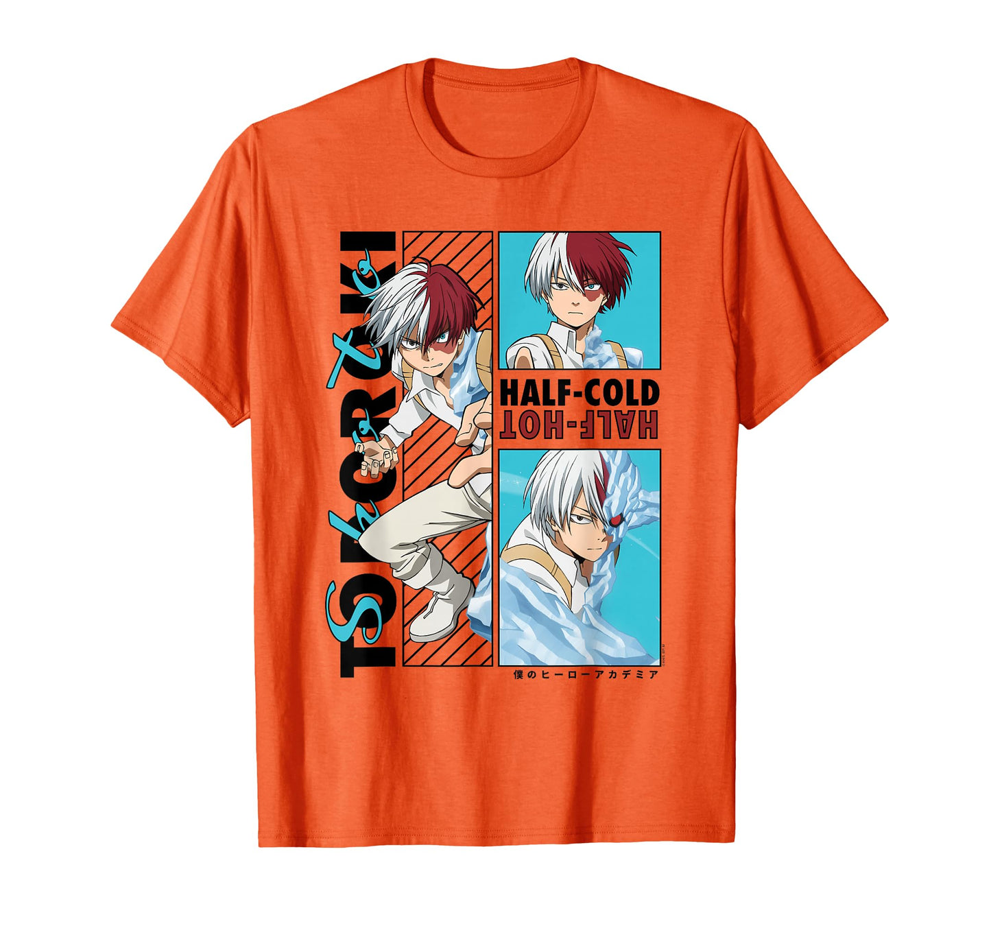 My Hero Academia Todoroki Half-Cold Half Hot Anime T-Shirt
