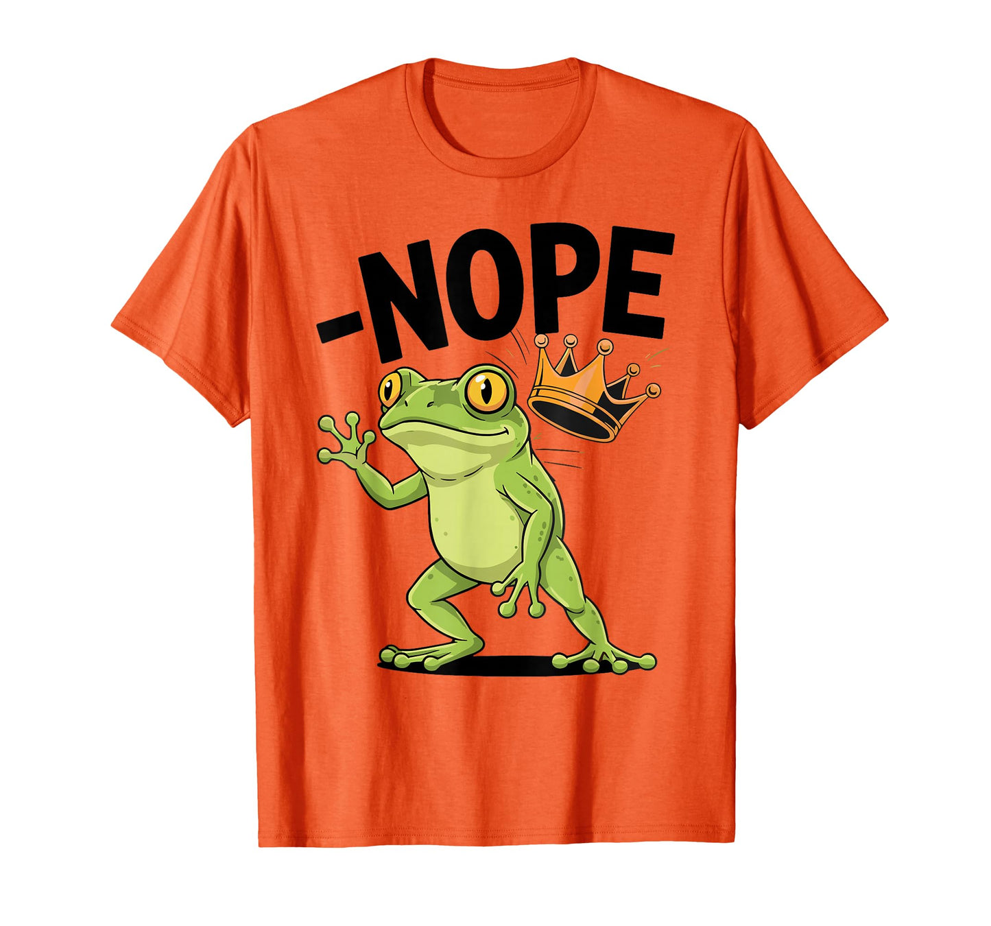 Vintage No Kings in America Funny Frog Kicking Crown T-Shirt