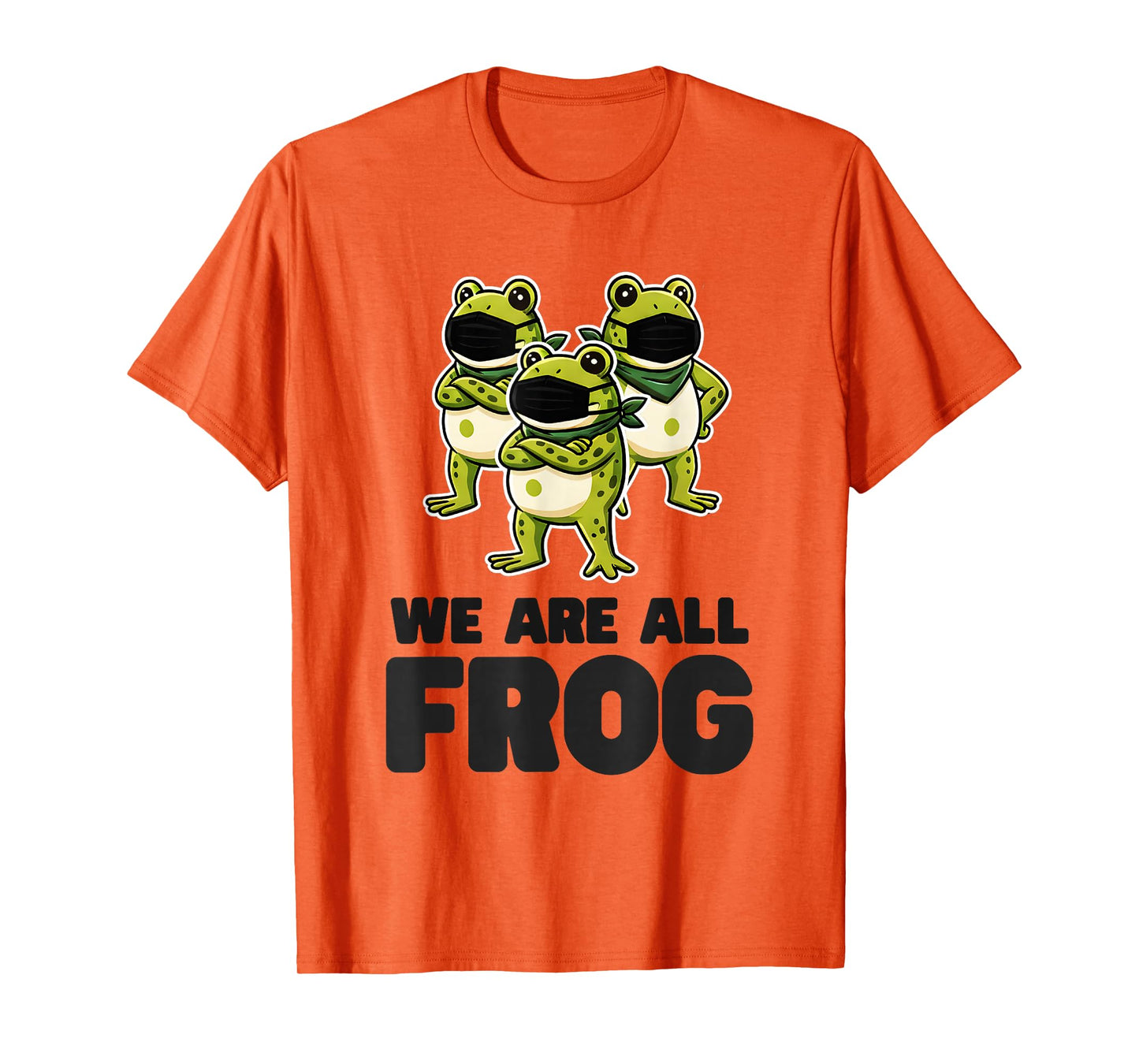 We are All Frog Frogs Together Strong Retro Portland T-Shirt