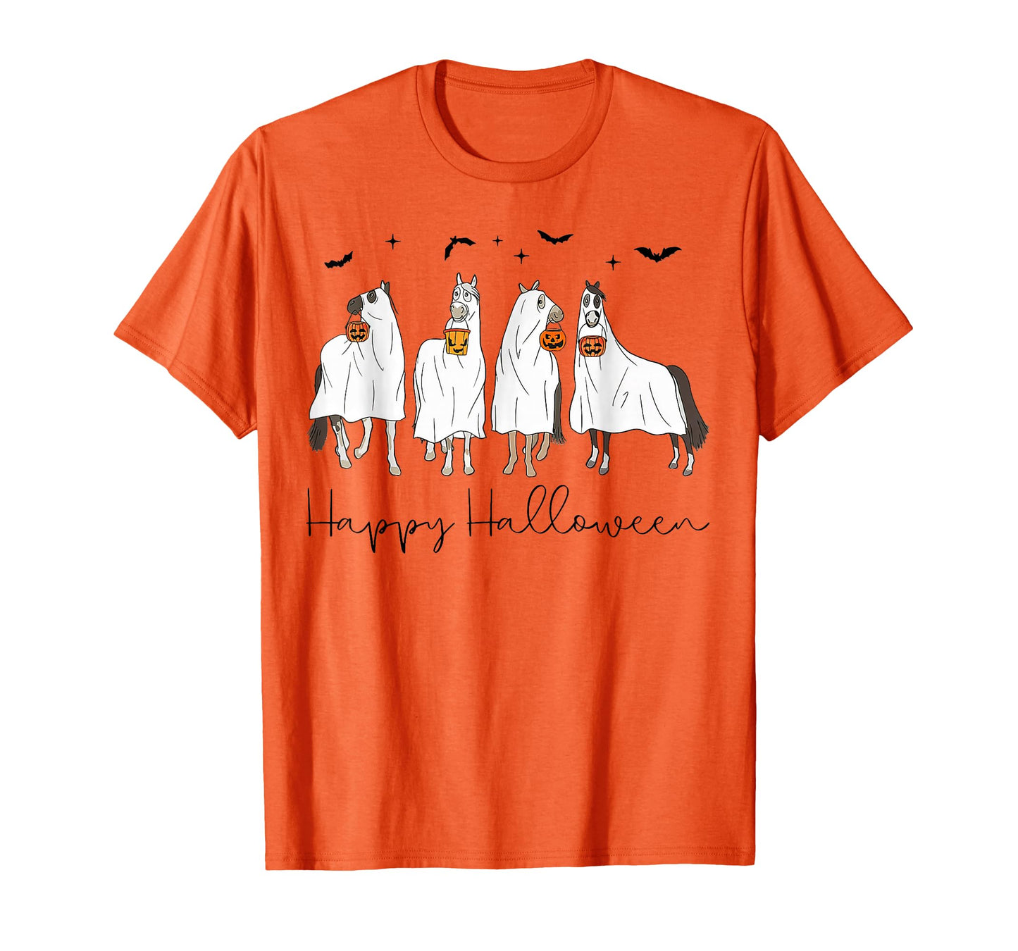 Happy Halloween Horse Ghost T-Shirt