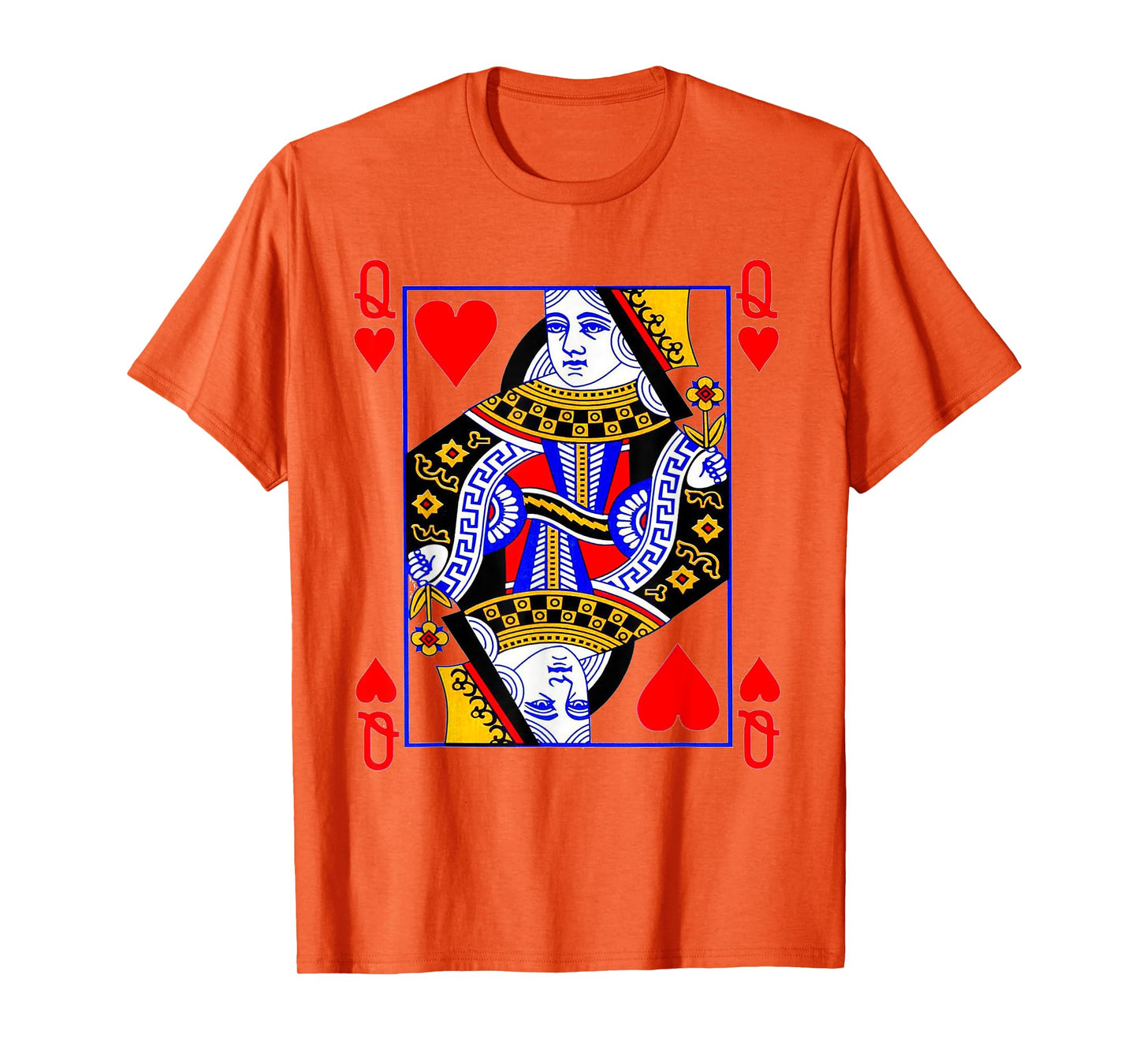 Queen of Hearts Playing Card Poker Card Costume Tee Shirt
