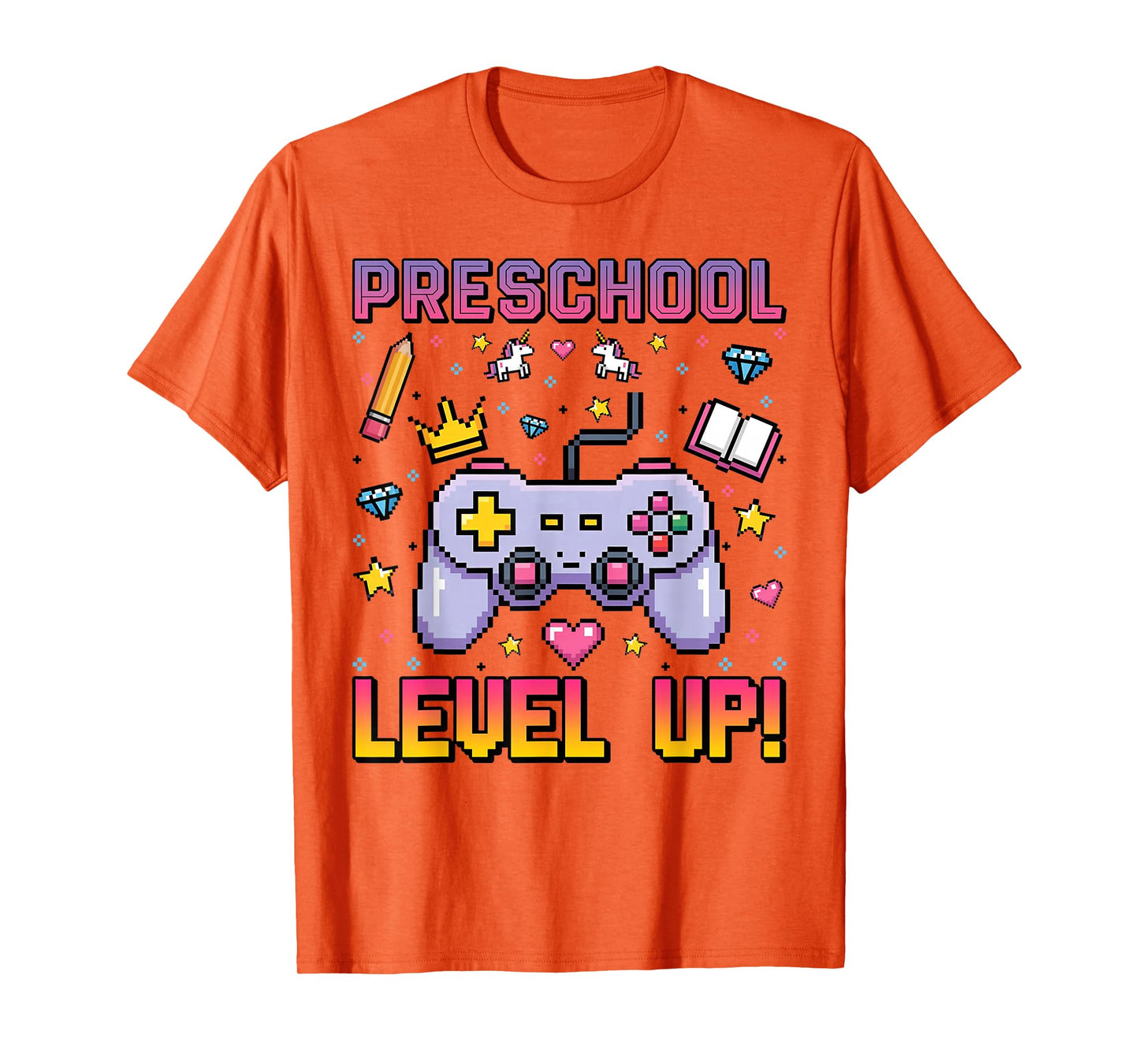 Funny Preschool Level Up Gamer Back To School Kids T-Shirt