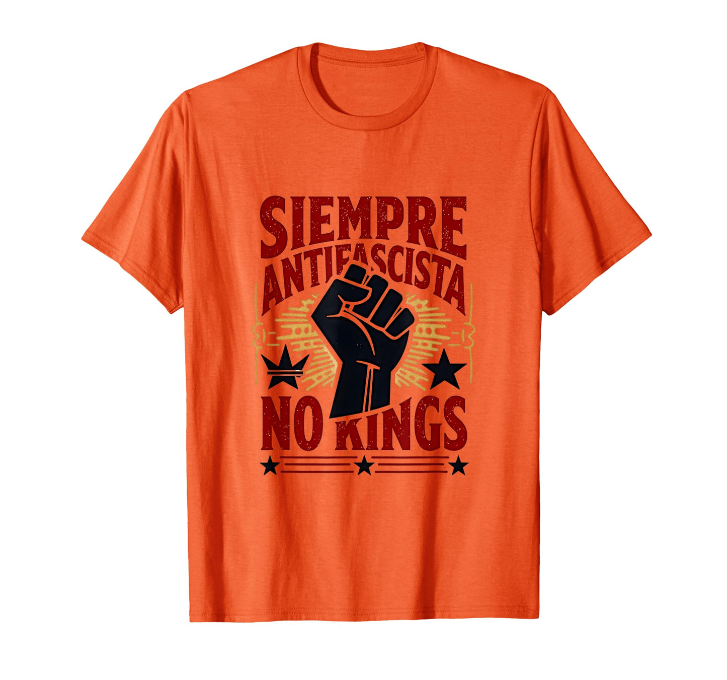 Siempre Antifascista Resist Fascism Pro Democracy Protest T-Shirt