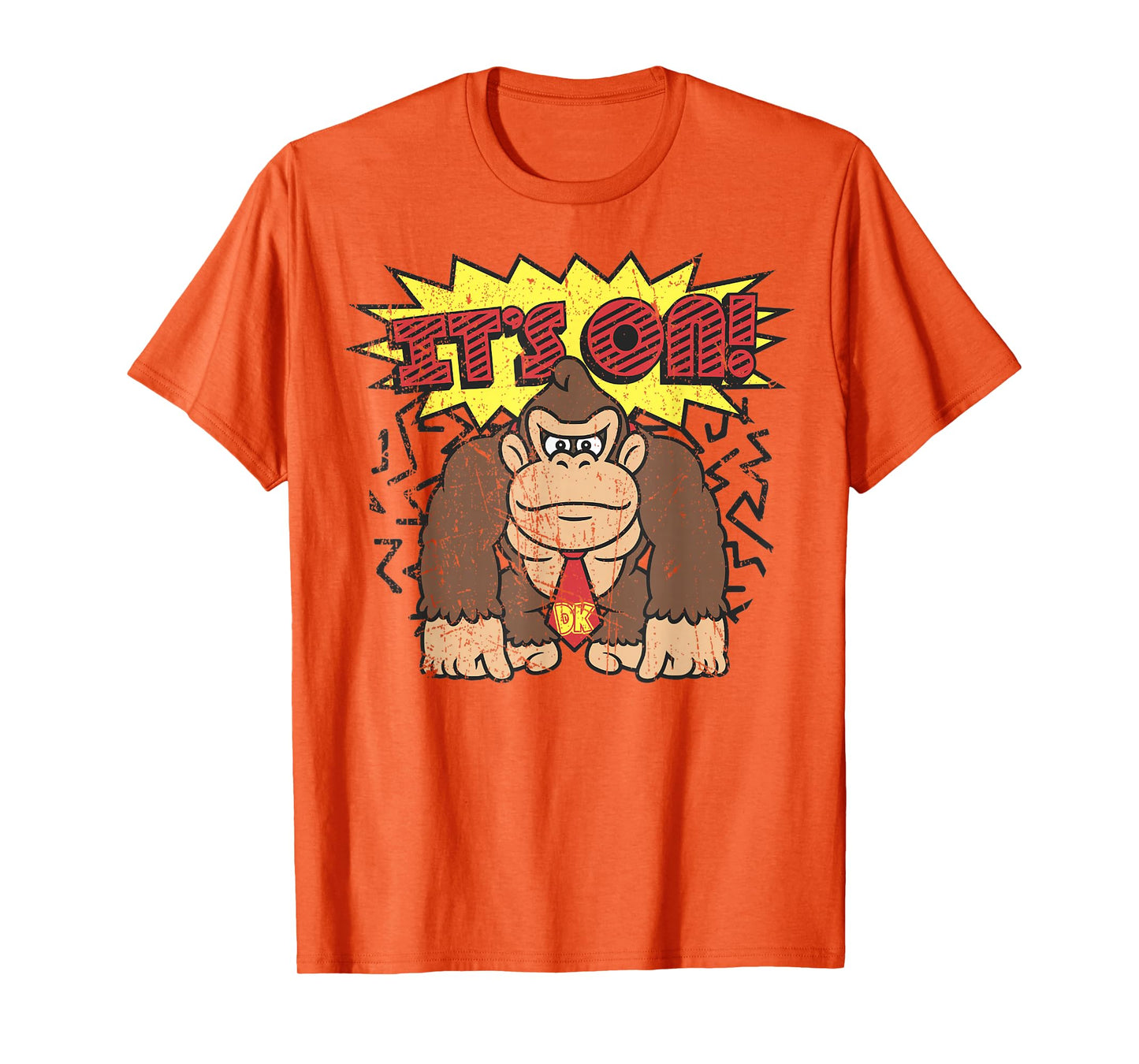 Donkey Kong It's On! Vintage Distressed Graphic T-Shirt T-Shirt