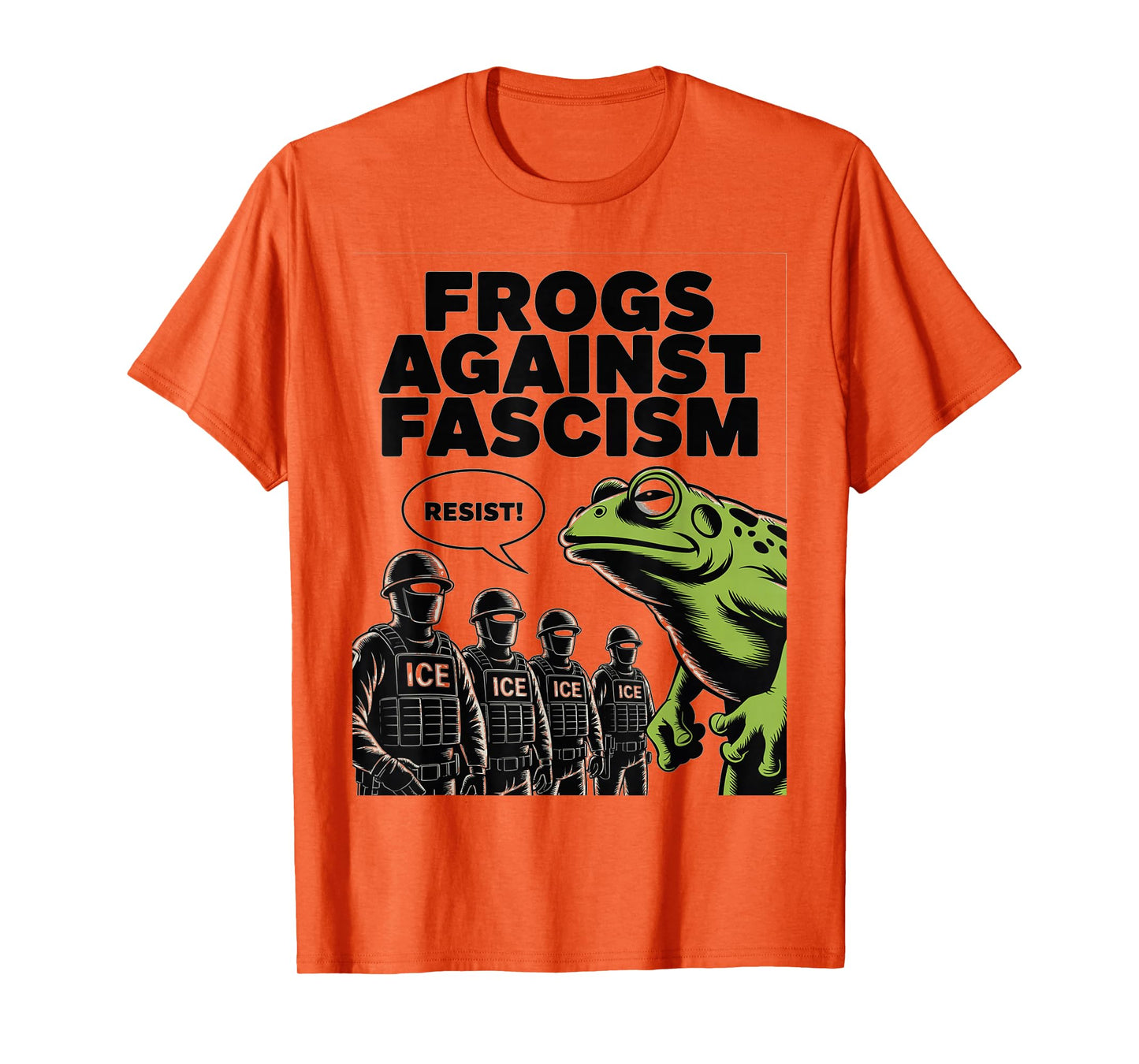 Frogs Against Fascism Frog Fascist USA 50501 No Kings Resist T-Shirt