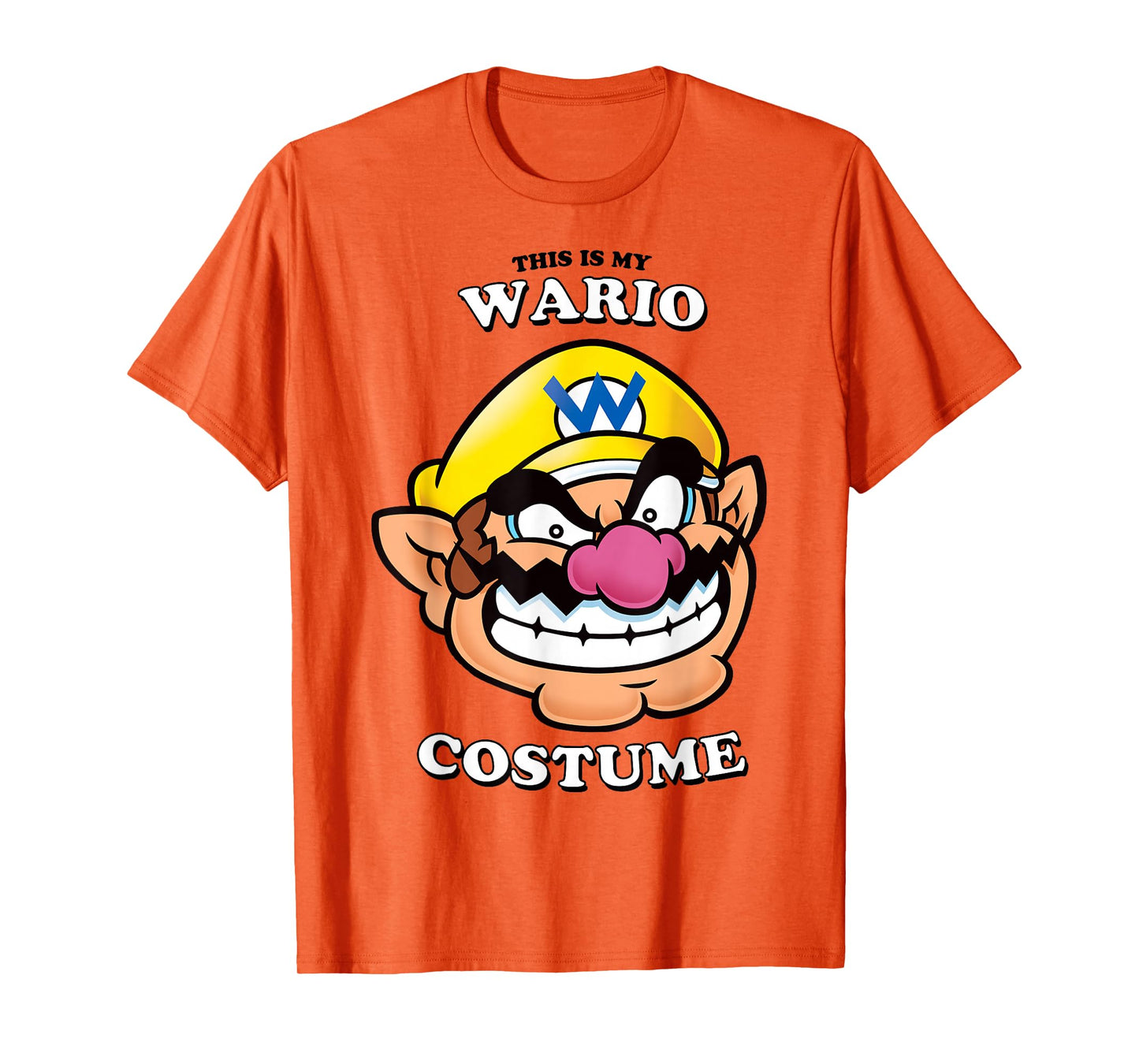 Super Mario Halloween Vintage This Is My Wario Costume T-Shirt