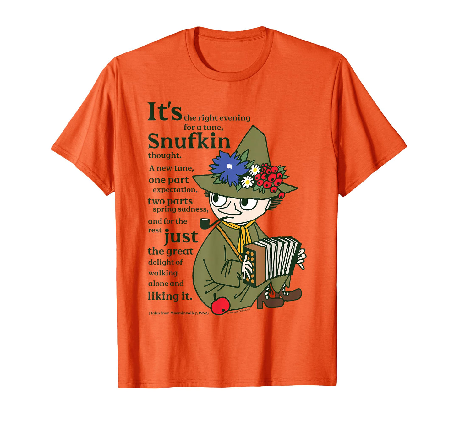 Moomin A New Tune Tales From Moominvalley Snufkin Quote T-Shirt
