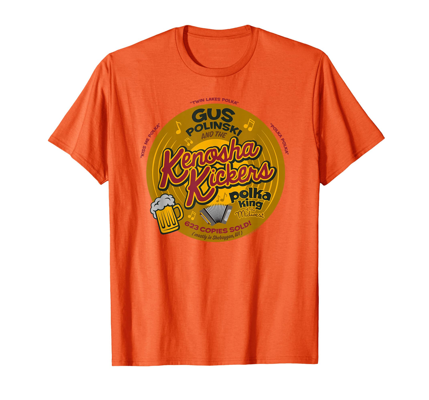 Home Alone Christmas Gus Polinski Kenosha Kickers Polka King T-Shirt