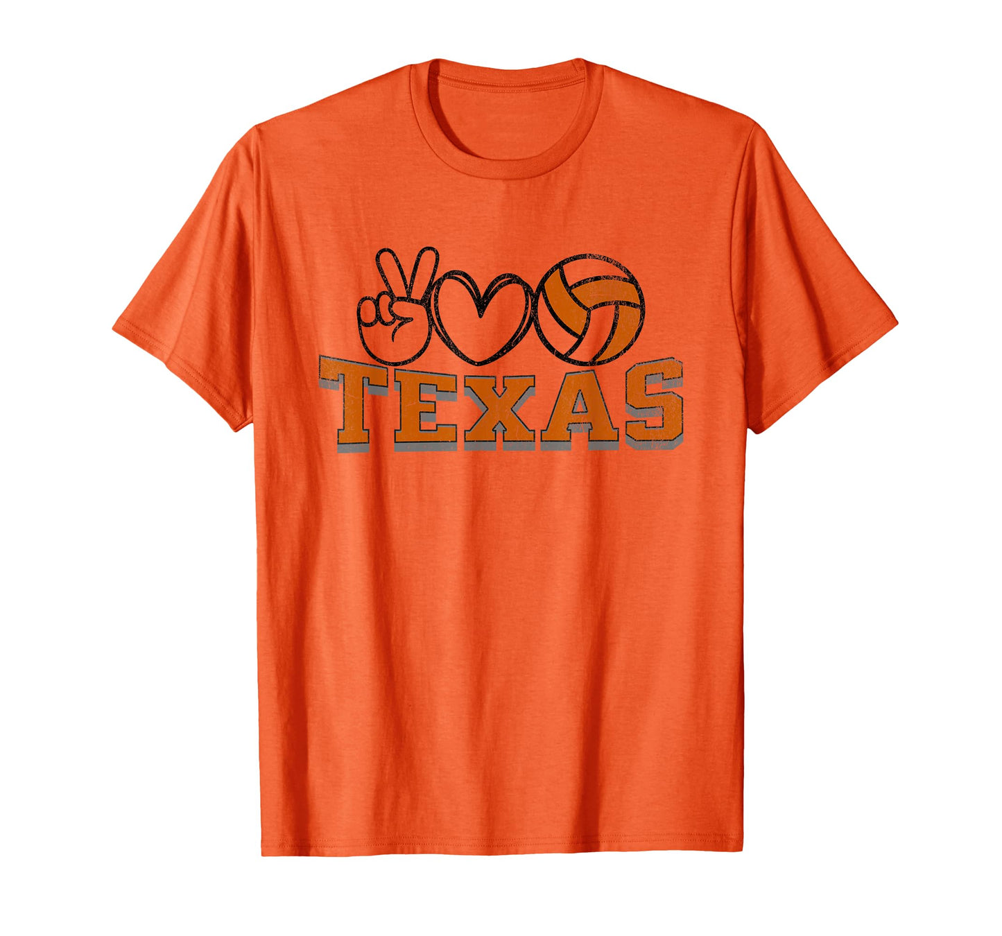 Peace Love Volleyball - Texas Women Teen Girls Tween Players T-Shirt