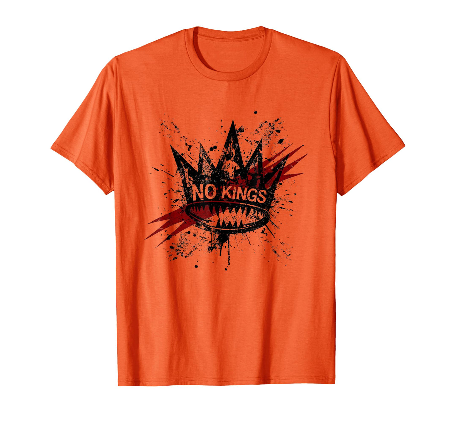 No Kings Anarchist Punk Rock Anti-Monarchy & Establishment T-Shirt