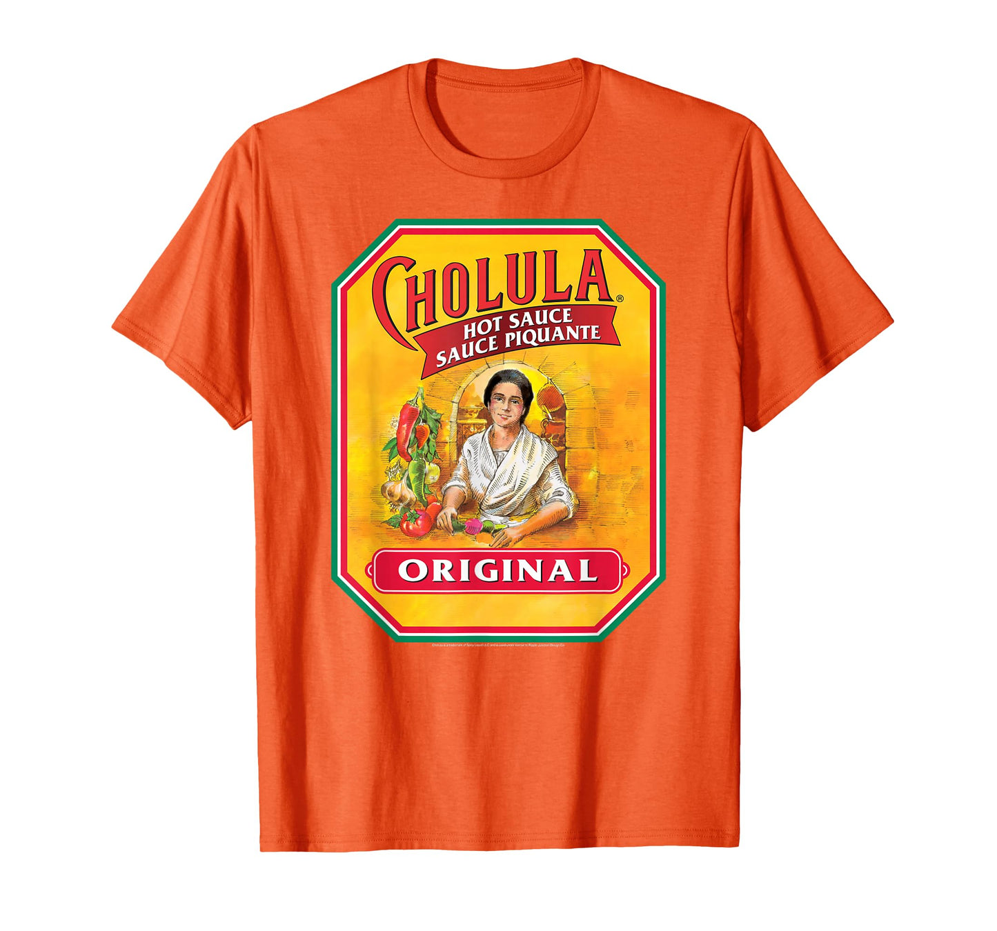 Cholula Hot Sauce Bottle Lable Casual Costume Foodies T-Shirt