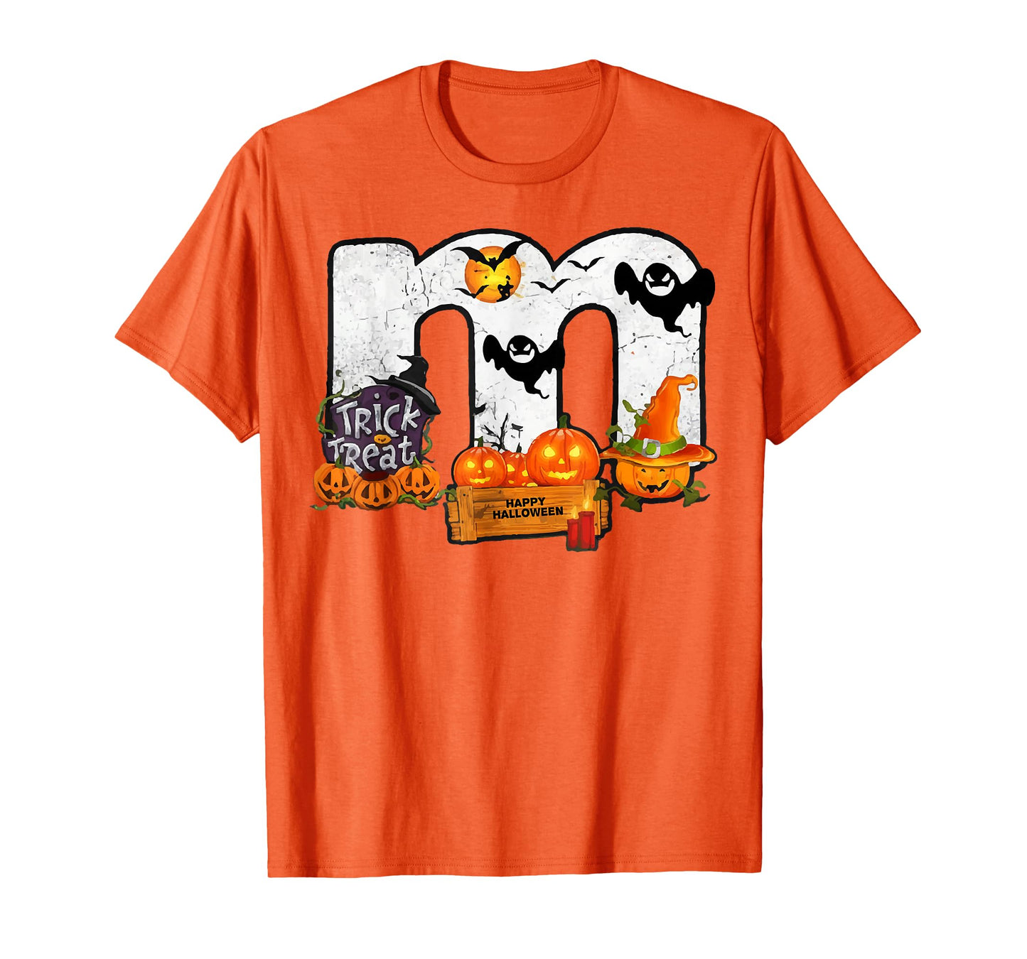 M Chocolate Candy Halloween Team Costume Party T-Shirt