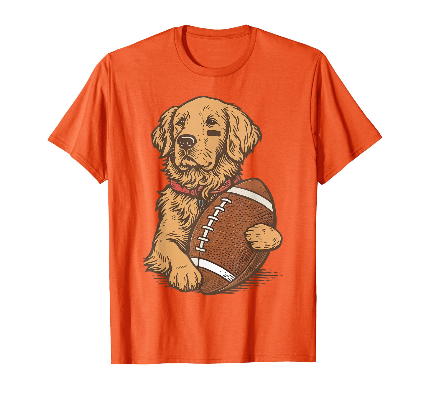Golden Retriever Dog Football Game Day Touchdown Season T-Shirt