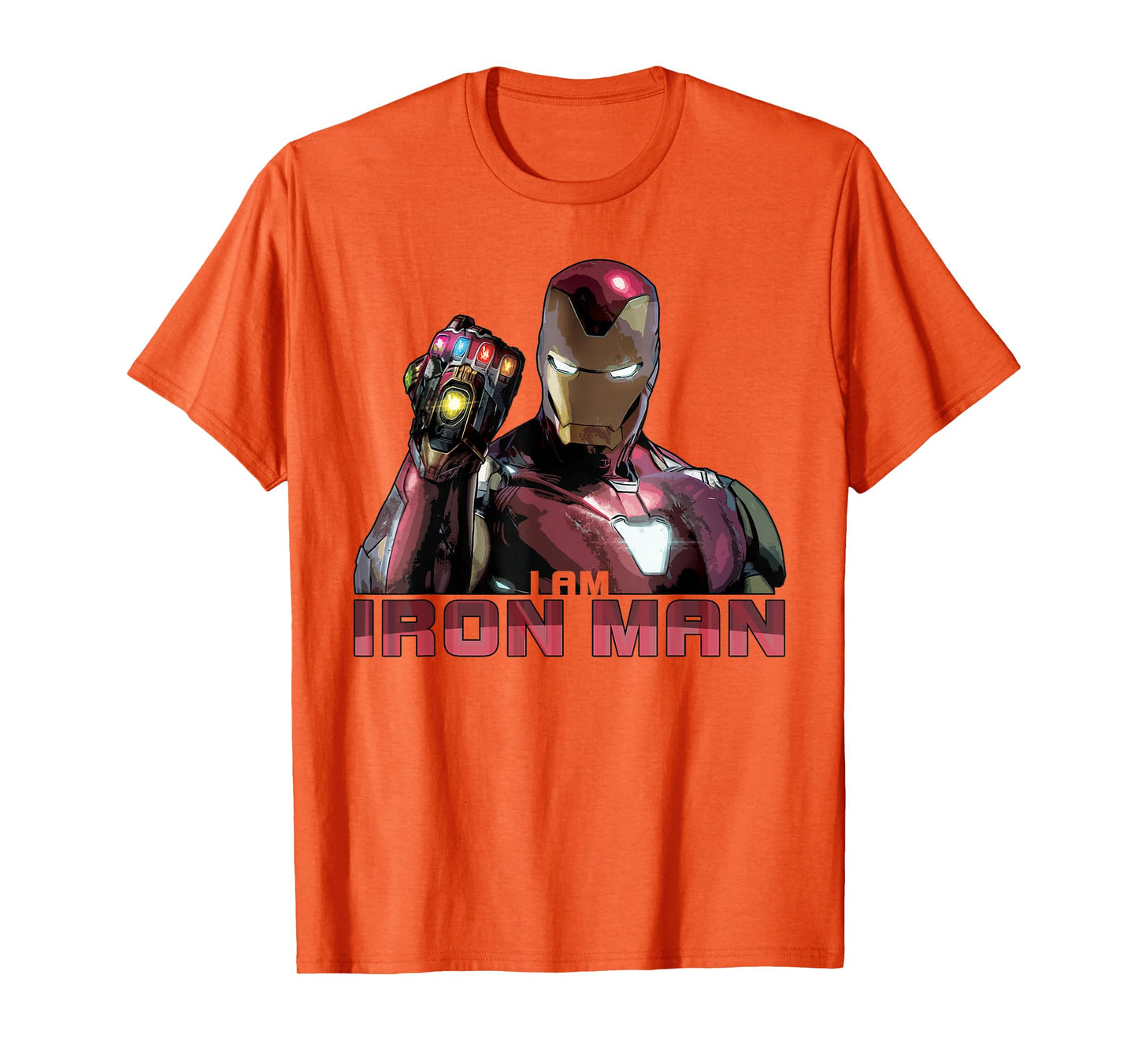 Marvel Avengers Endgame I Am Iron Man Movie Quote Portrait T-Shirt