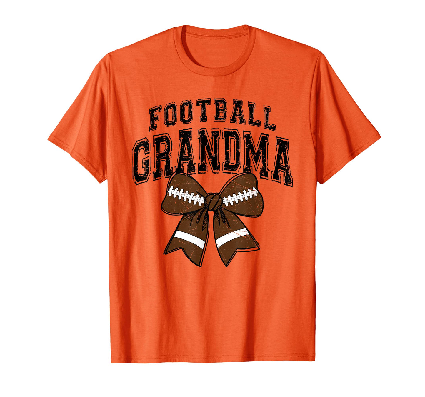 Football Grandma Bow Game Day Stadium Fall Sports Cheer T-Shirt