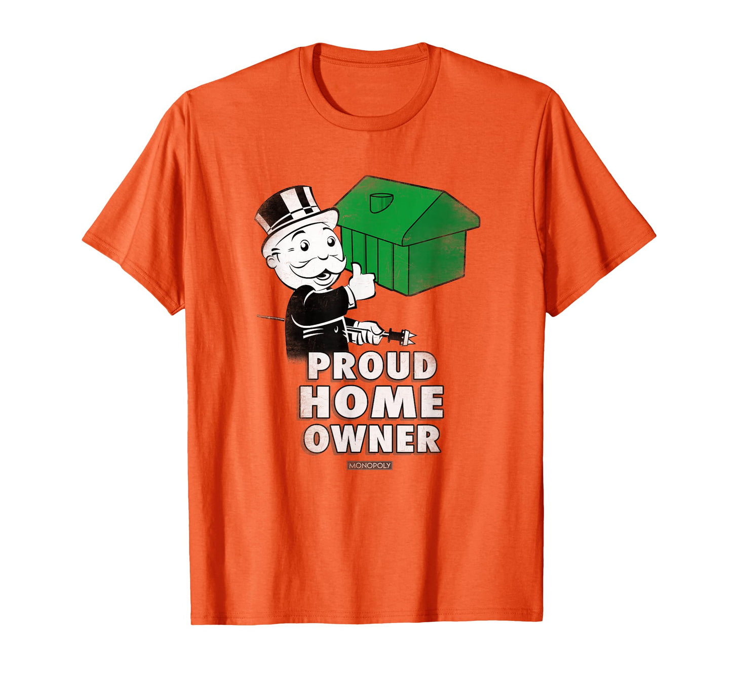Monopoly Mr. Monopoly Proud Home Owner Vintage House Logo T-Shirt
