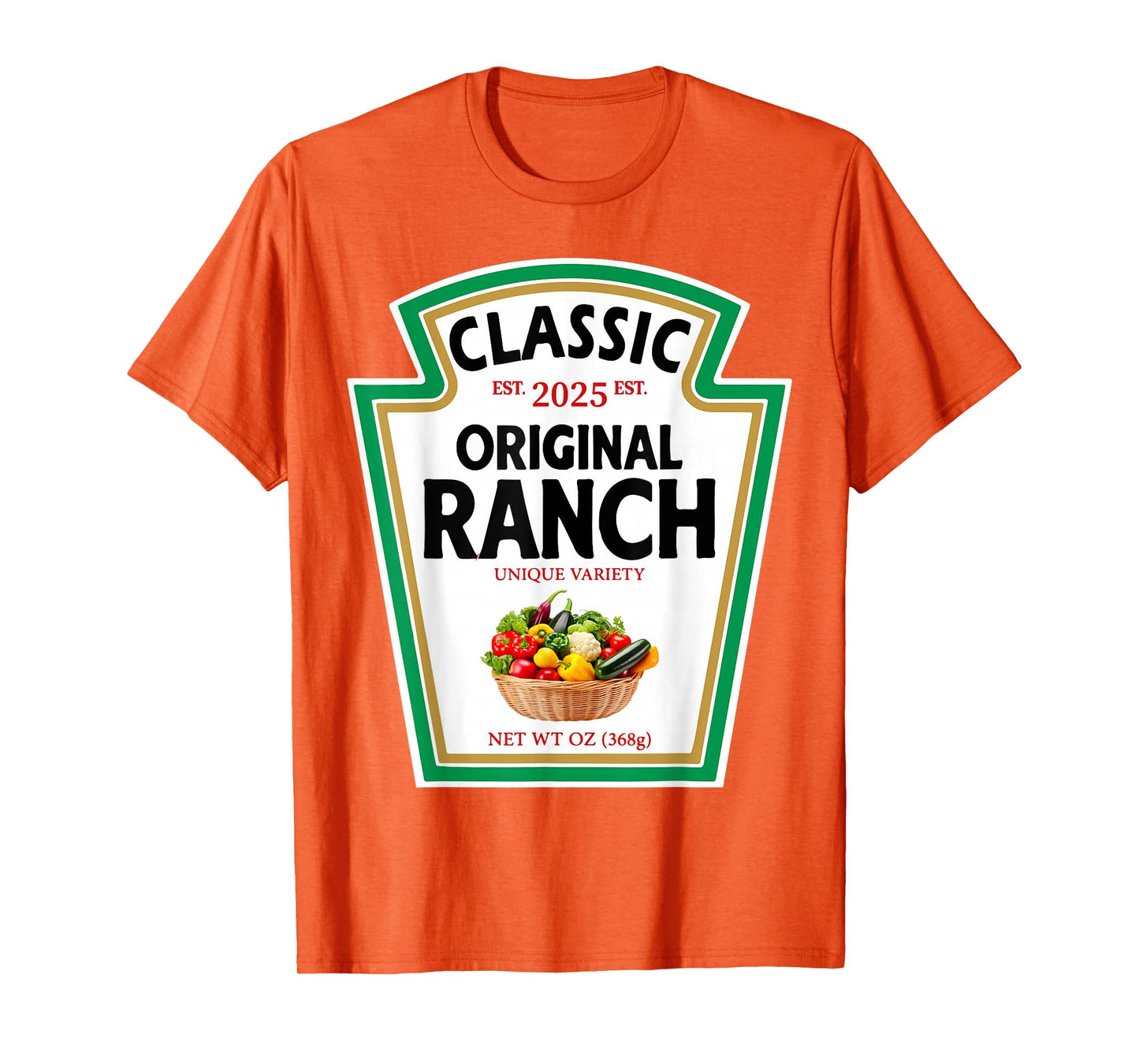 Ranch Sauce Green Salad Dressing Condiment DIY Halloween T-Shirt