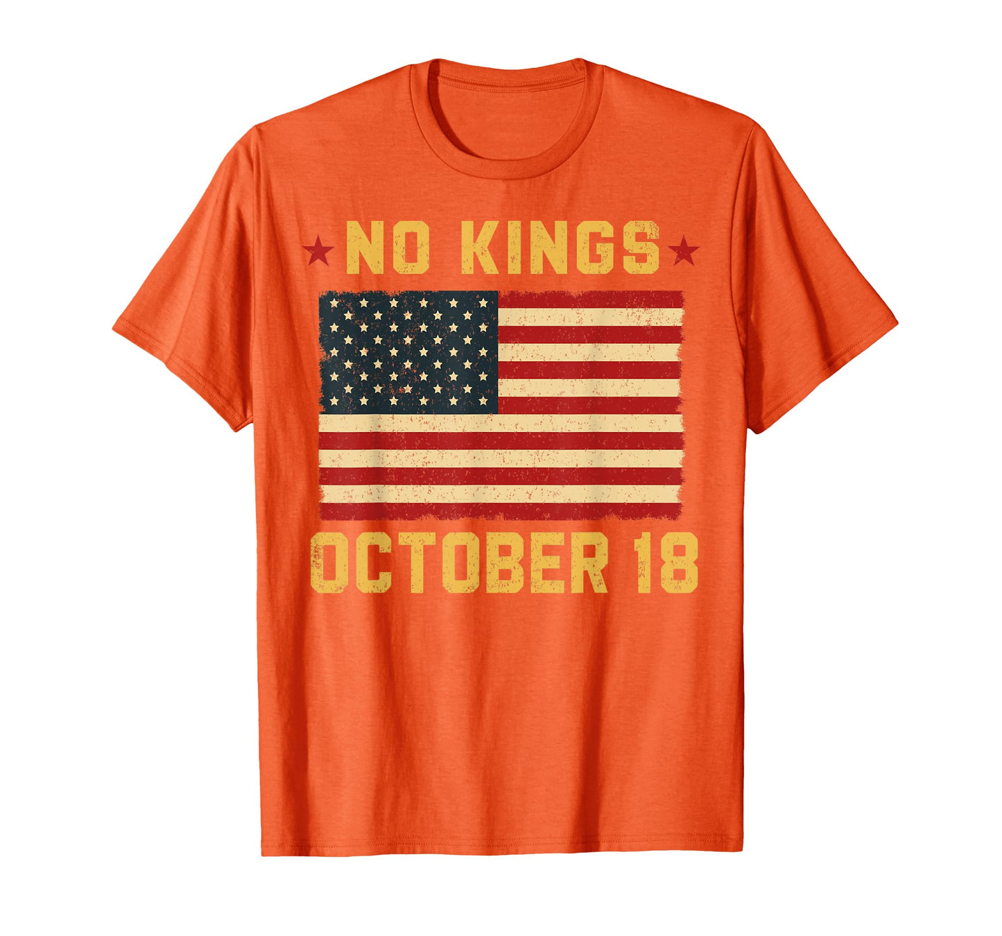 No Kings Shirt Vintage America Flag 1776 October 18 T-Shirt