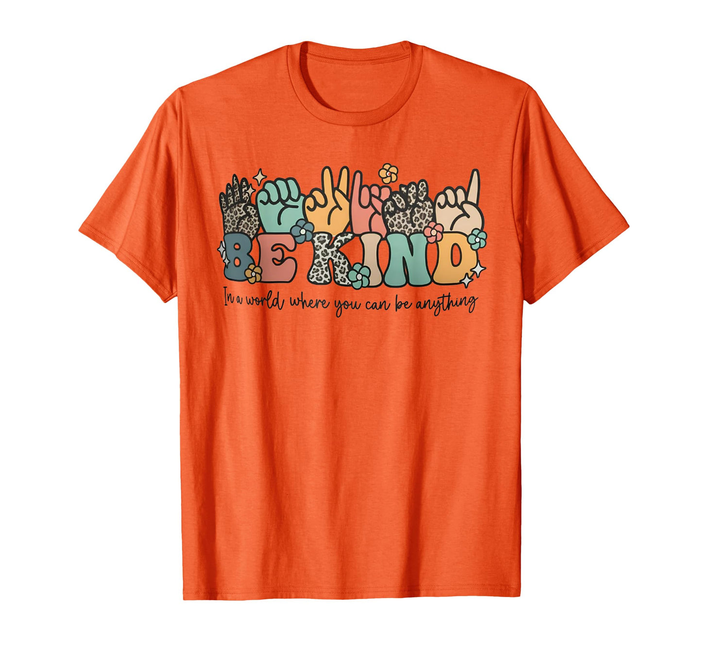 ASL Be Kind Sign Language Deaf Awareness T-Shirt