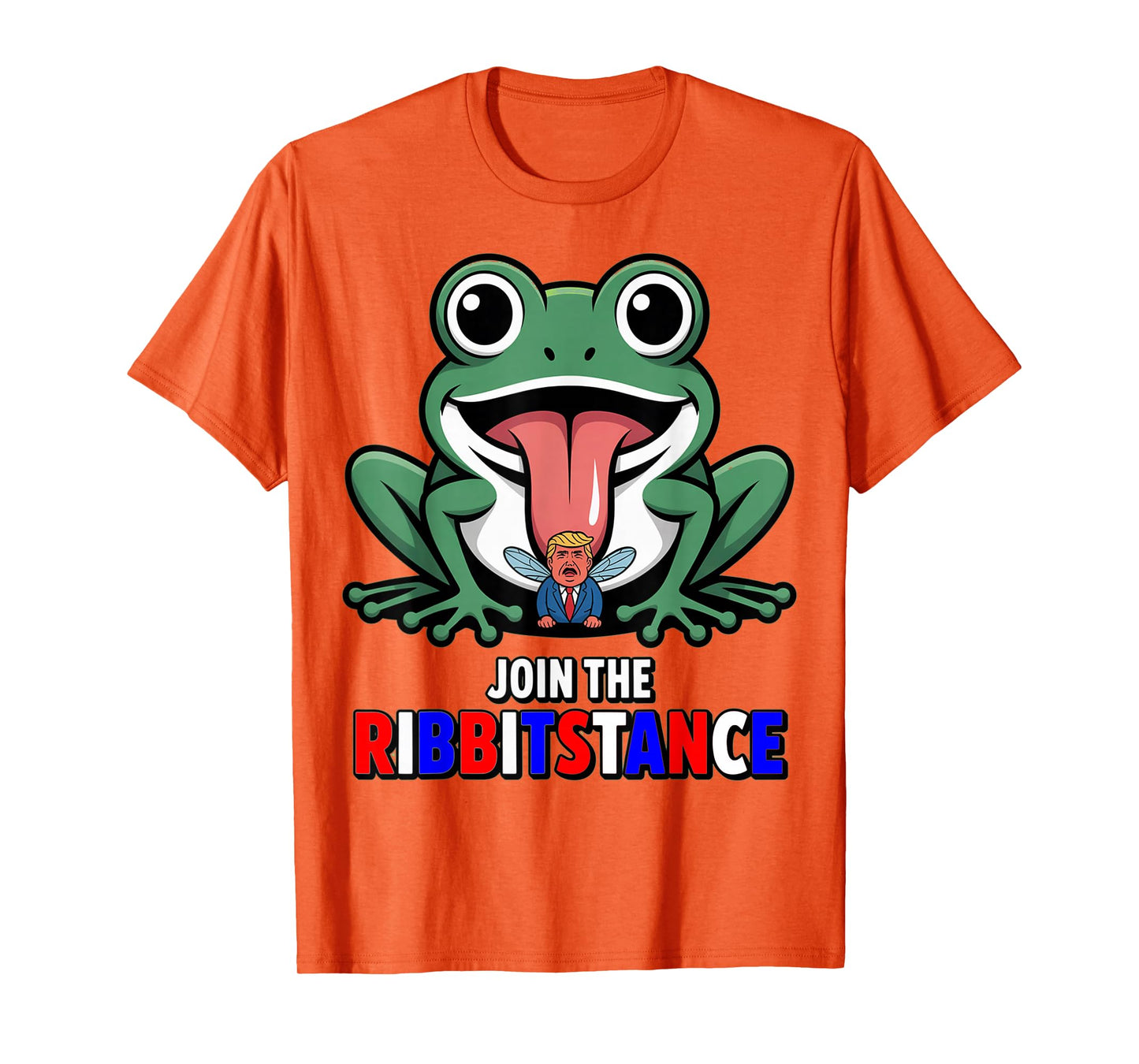 Resistance Frog Funny No Kings Protest Resist Ribbitstance T-Shirt