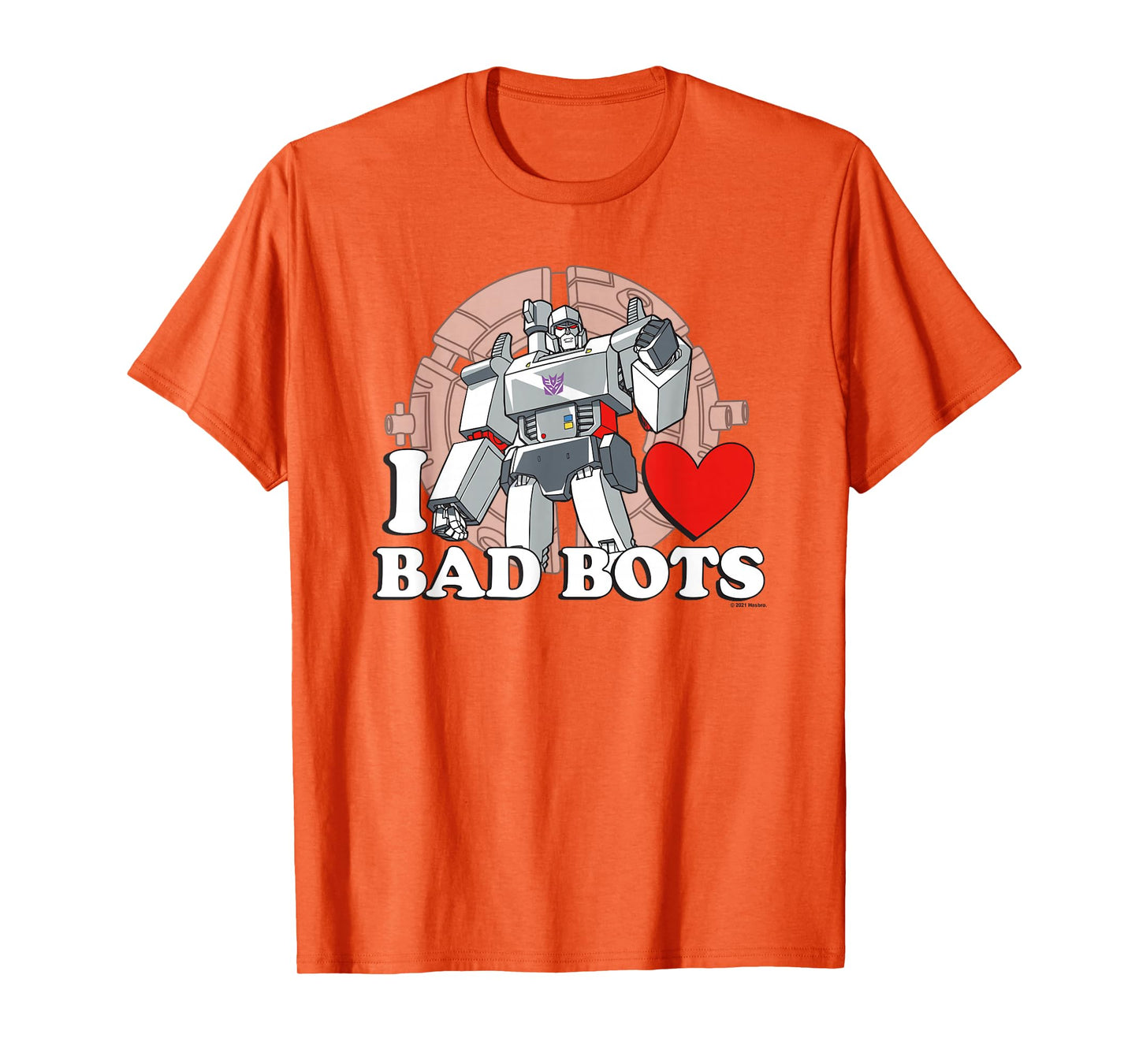 Transformers Valentine's Day Megatron I Heart Bad Bots T-Shirt