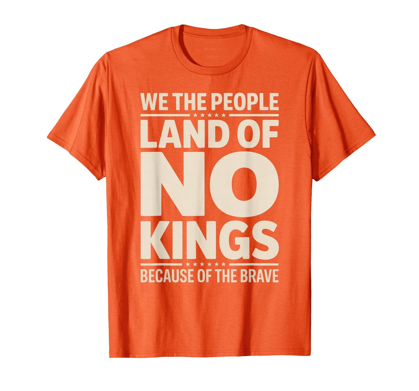 America Vintage No Kings Day Because of The Brave T-Shirt