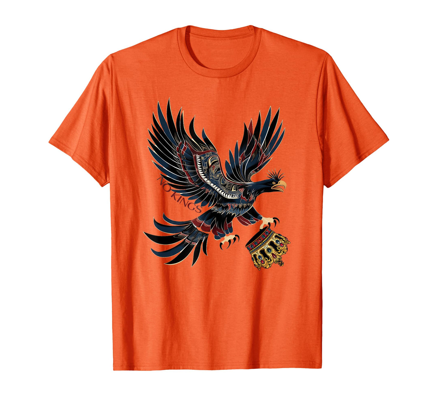 No Kings Political Protest Subtle Statement Graphic T-Shirt
