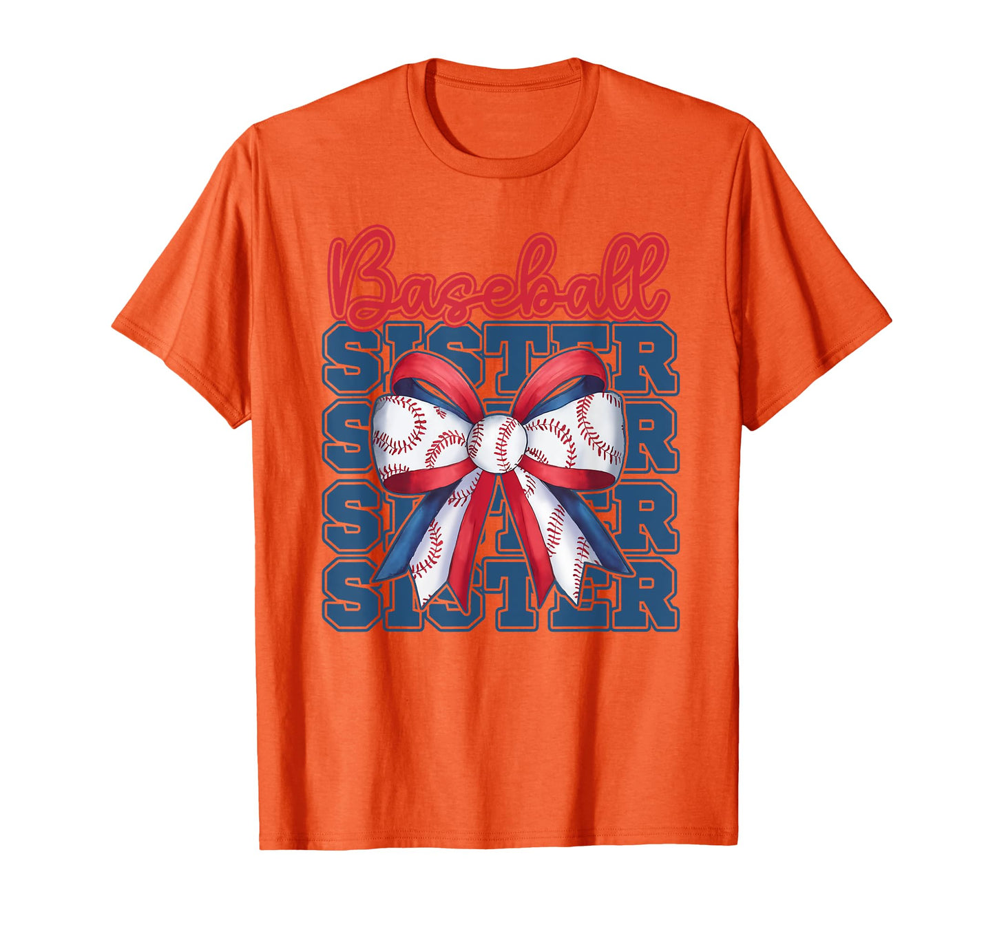 Baseball Sister Coquette Bow Sport Sister Day Game Girls T-Shirt