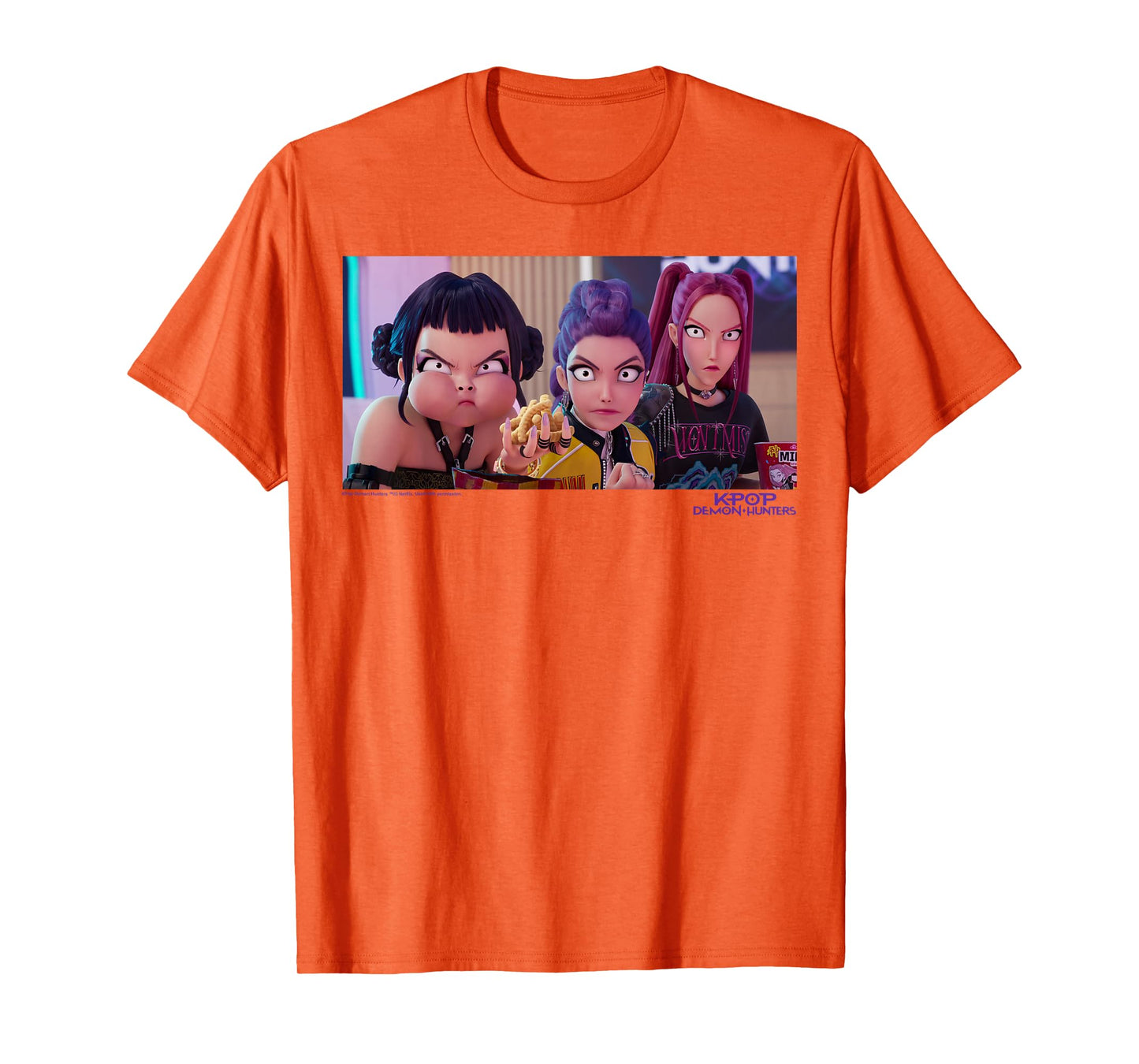 Kpop Demon Hunters Halloween Huntrix Interrupted Snack Time T-Shirt
