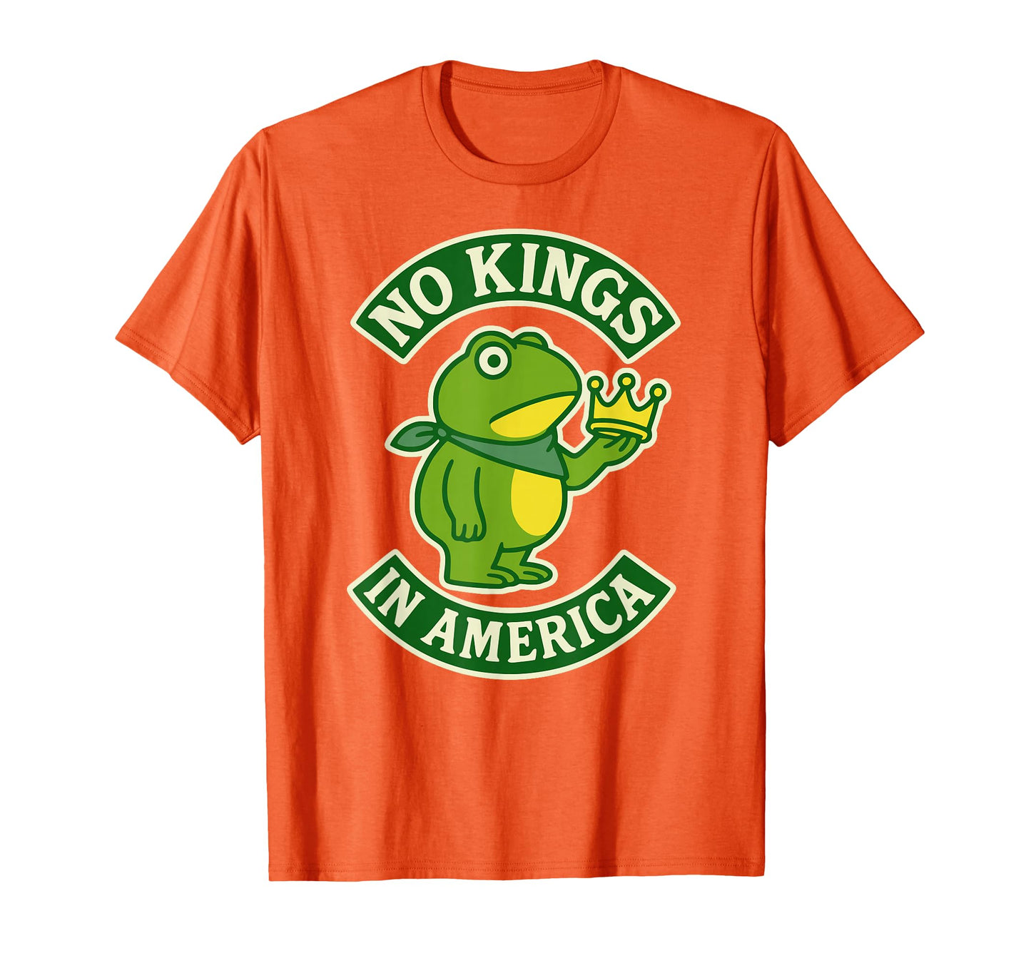 NO Kings in America Portland Protest Frog Motorcycle Club T-Shirt