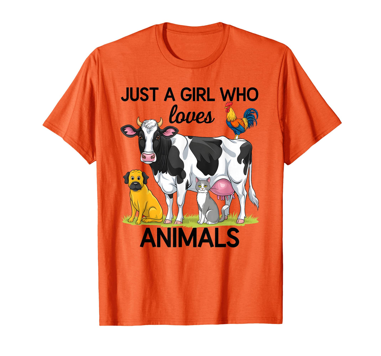 Just a Girl Who Loves Animals for Girls Who Love Animals T-Shirt