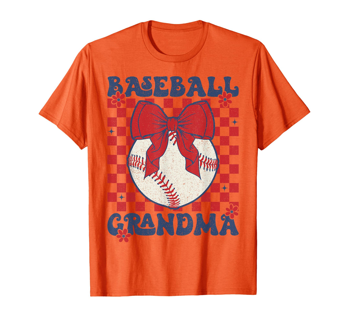 Baseball Grandma Coquette Bow Game Day Grandma T-Shirt