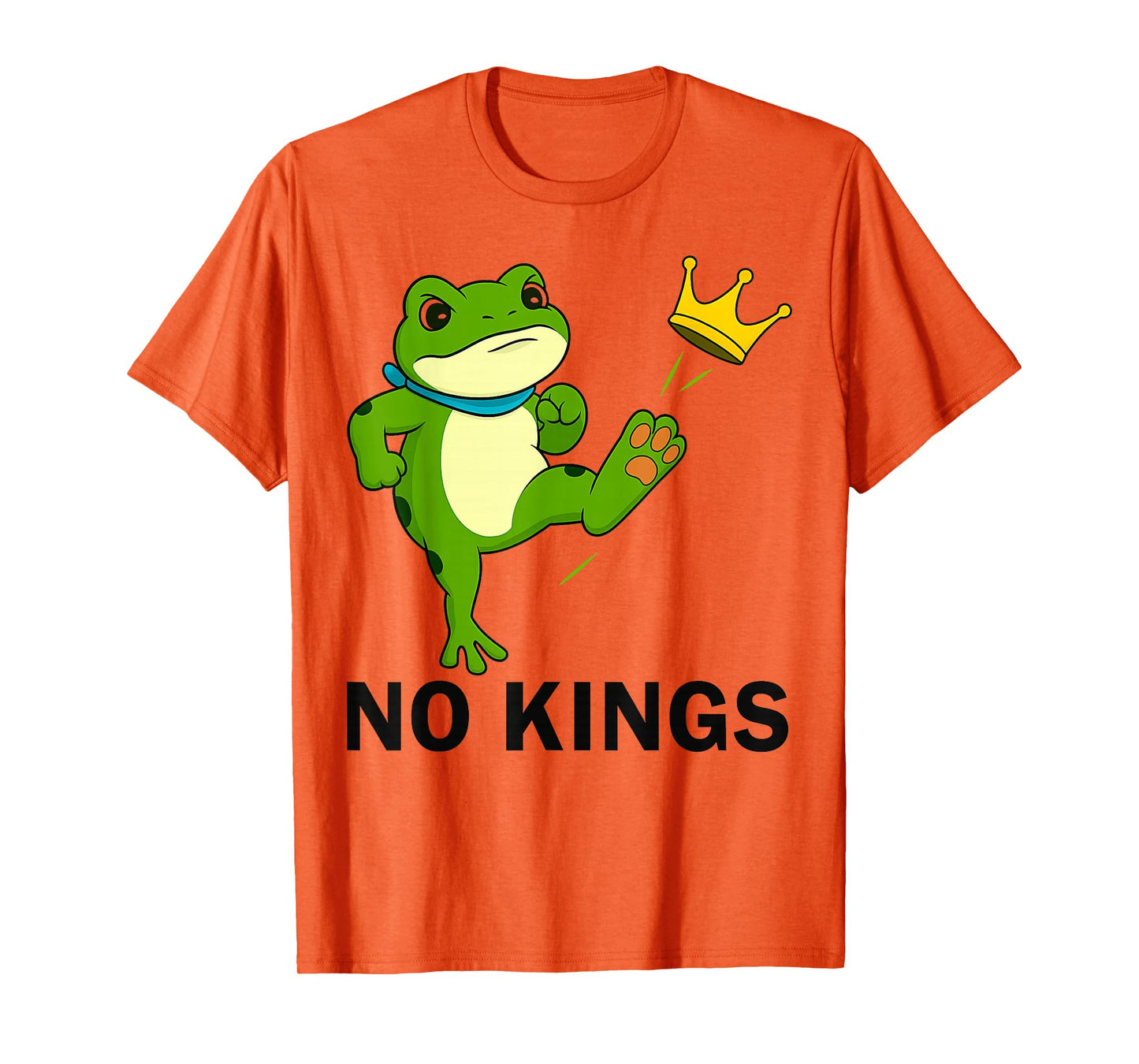 No Kings Men Women Portland Frog Protest Funny Vintage T-Shirt