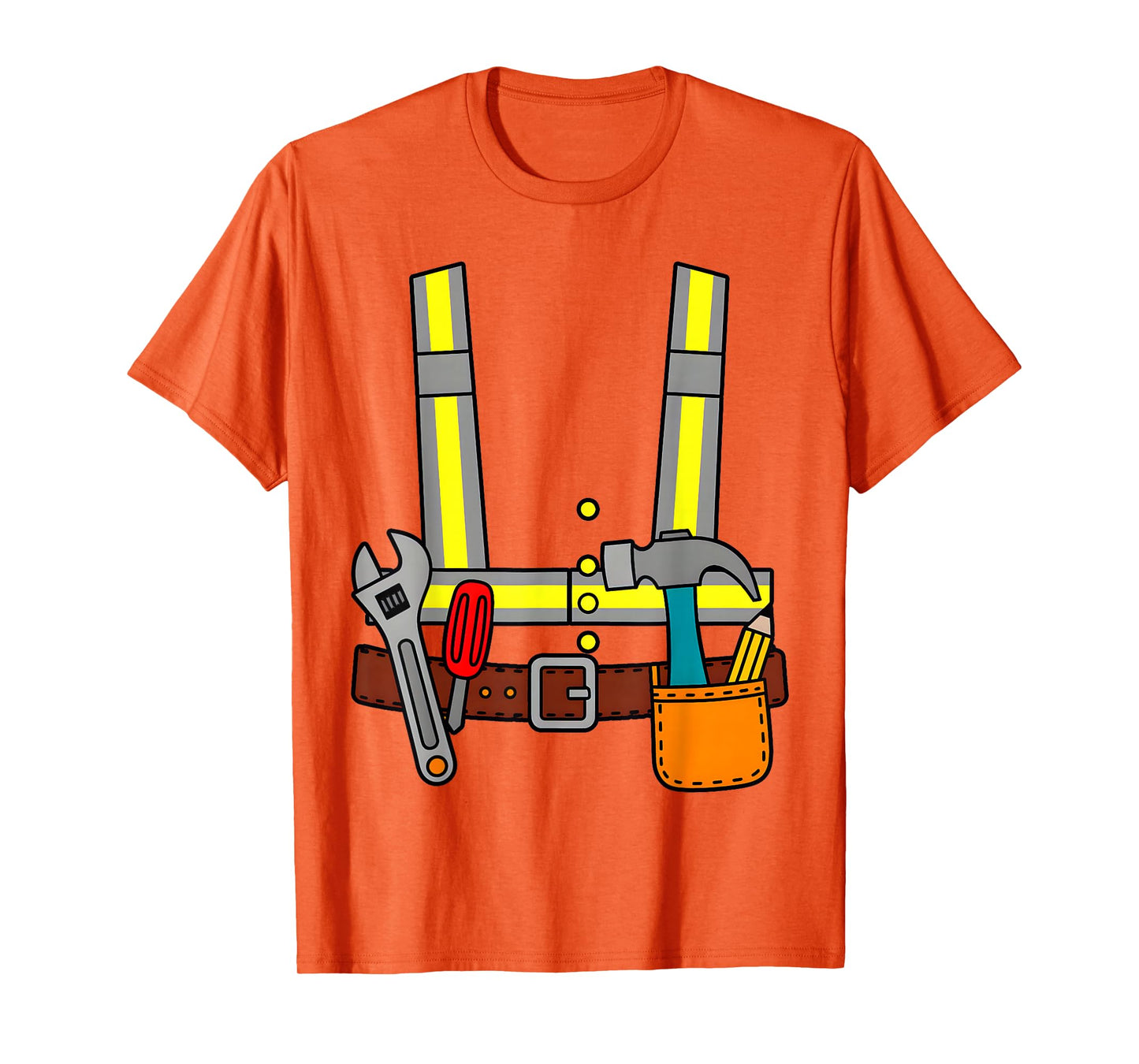 Construction Worker Halloween Costume for Boys Men Women T-Shirt