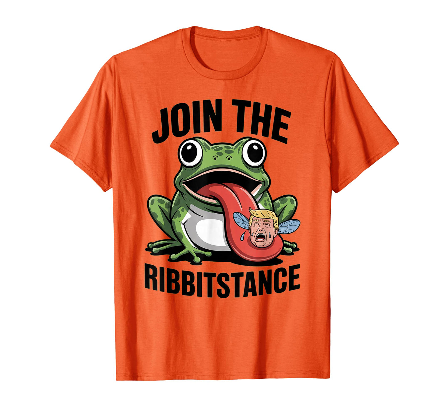 Resistance Frog Funny No Kings Protest Resist Ribbitstance T-Shirt